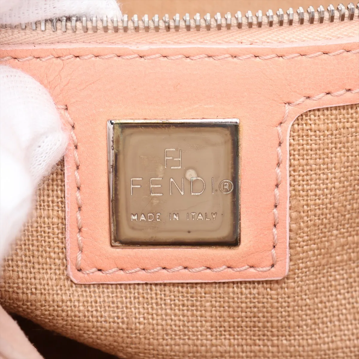Mamma Bucket Suede x Leather Shoulder Bag Pink — view 9