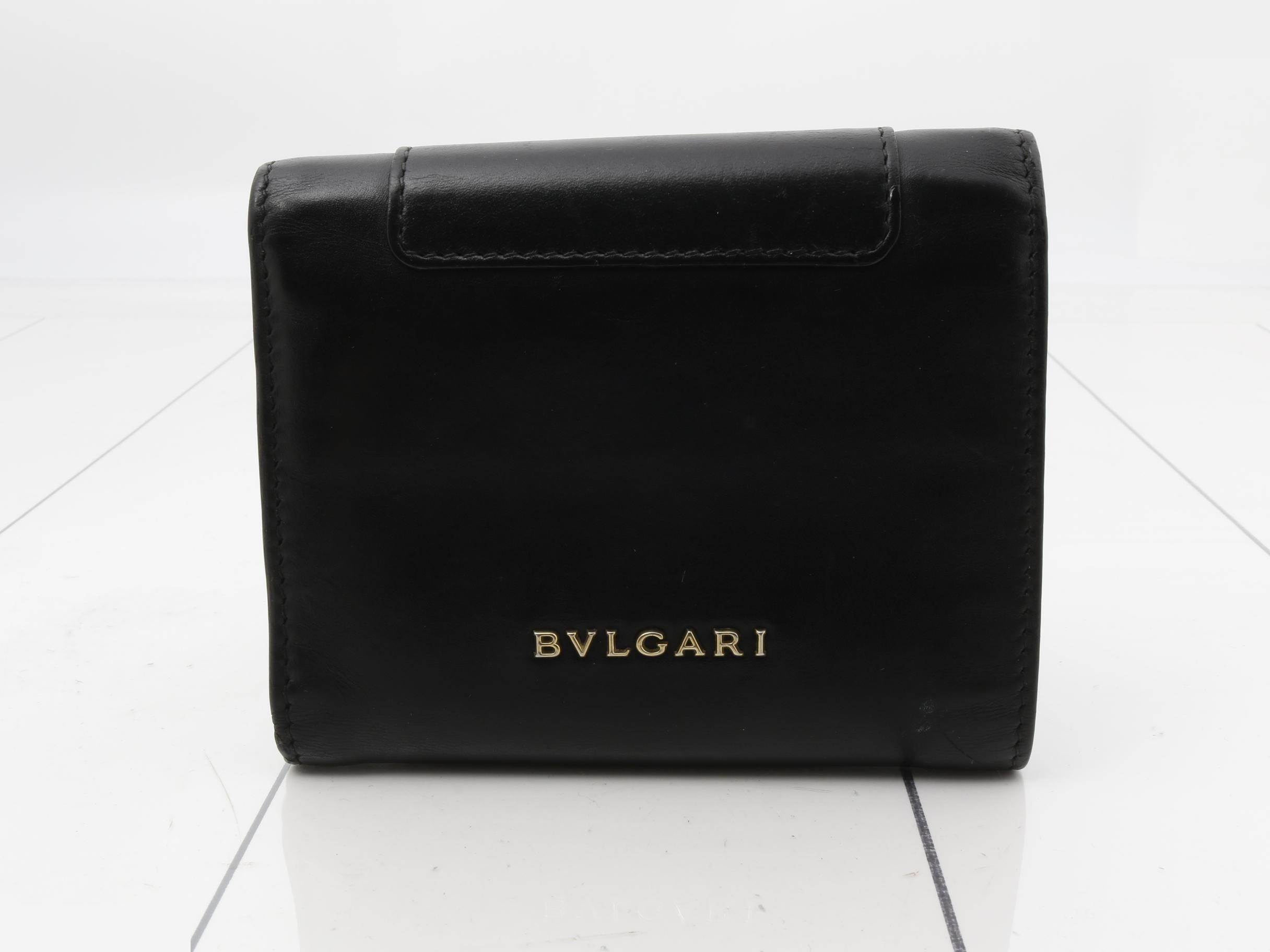Serpenti Forever Bi-fold Wallet, Leather, Black — view 2