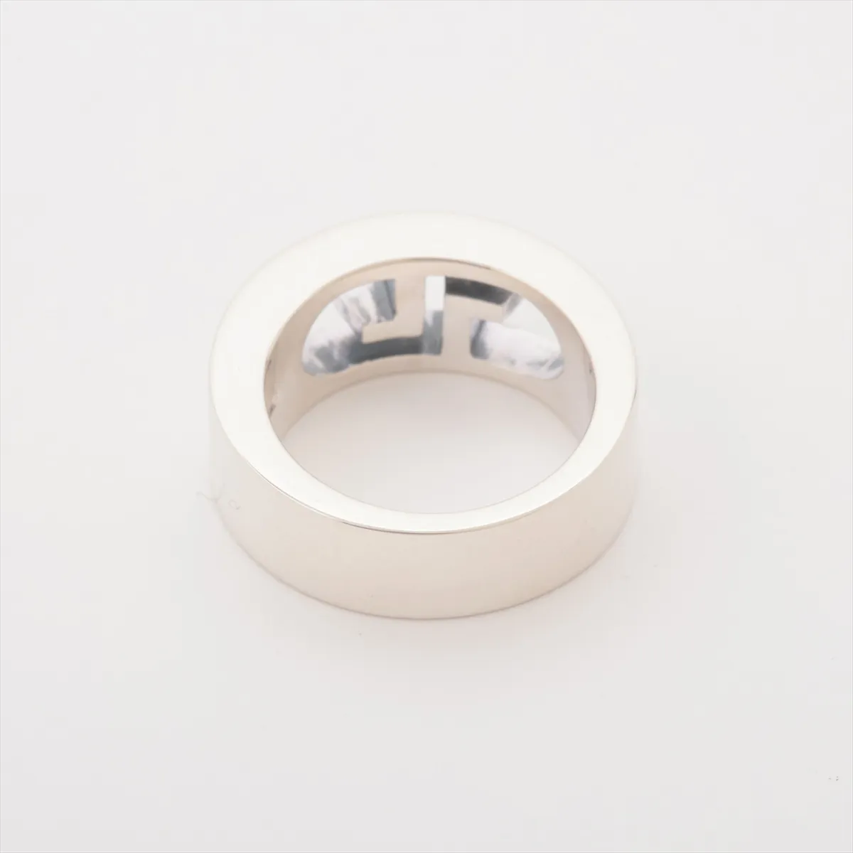 G-logo ring, size 9, 925 silver, 8.3g. Shows wear, tarnish, — view 2