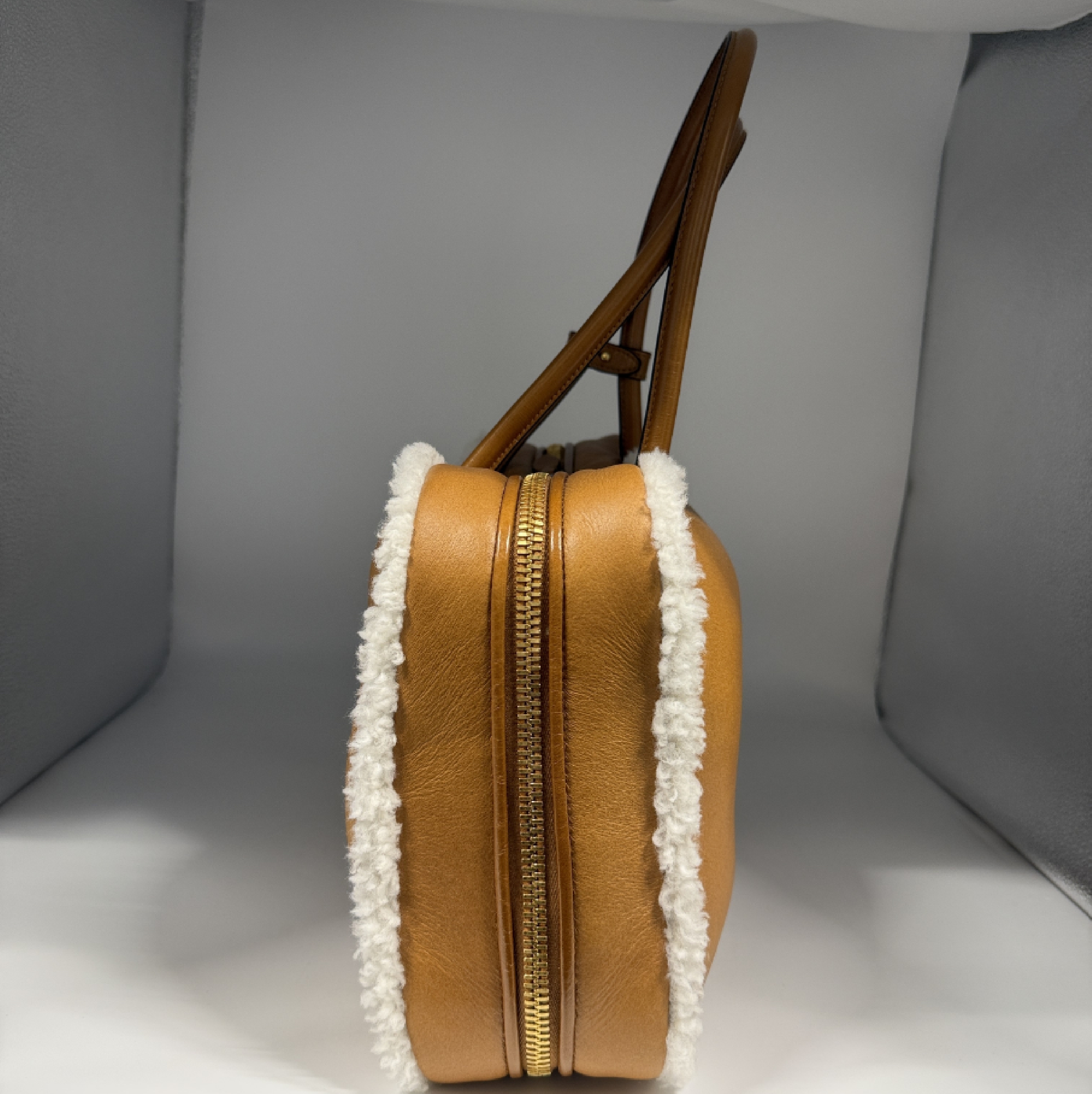 Shearling Top Handle Bow Bag Handbag — view 3