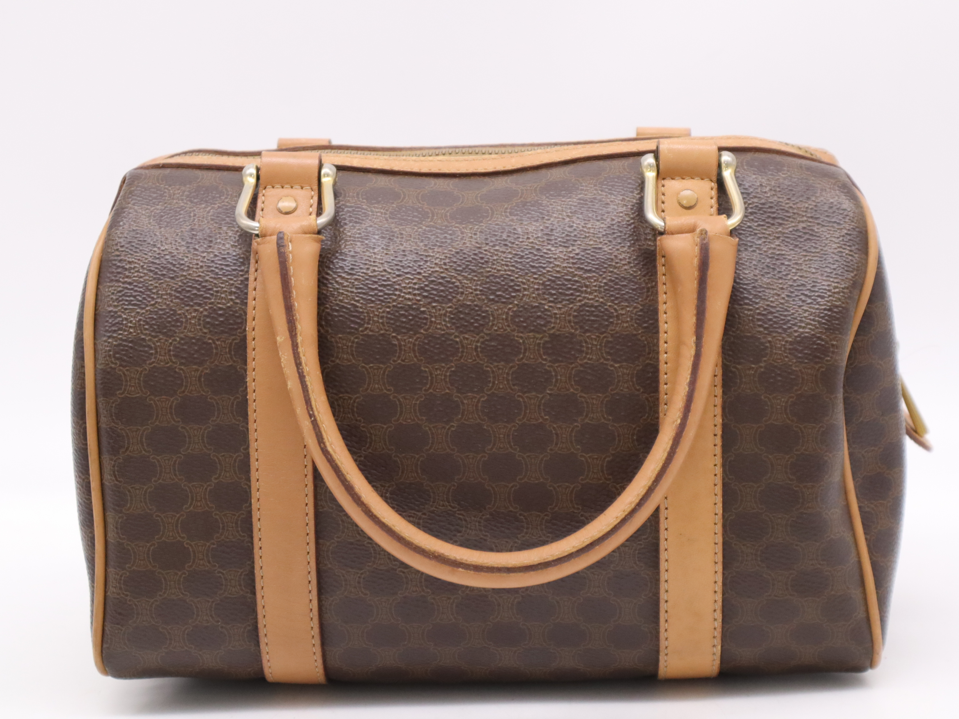 PVC Macadam Handbag Brown Handbag — view 2