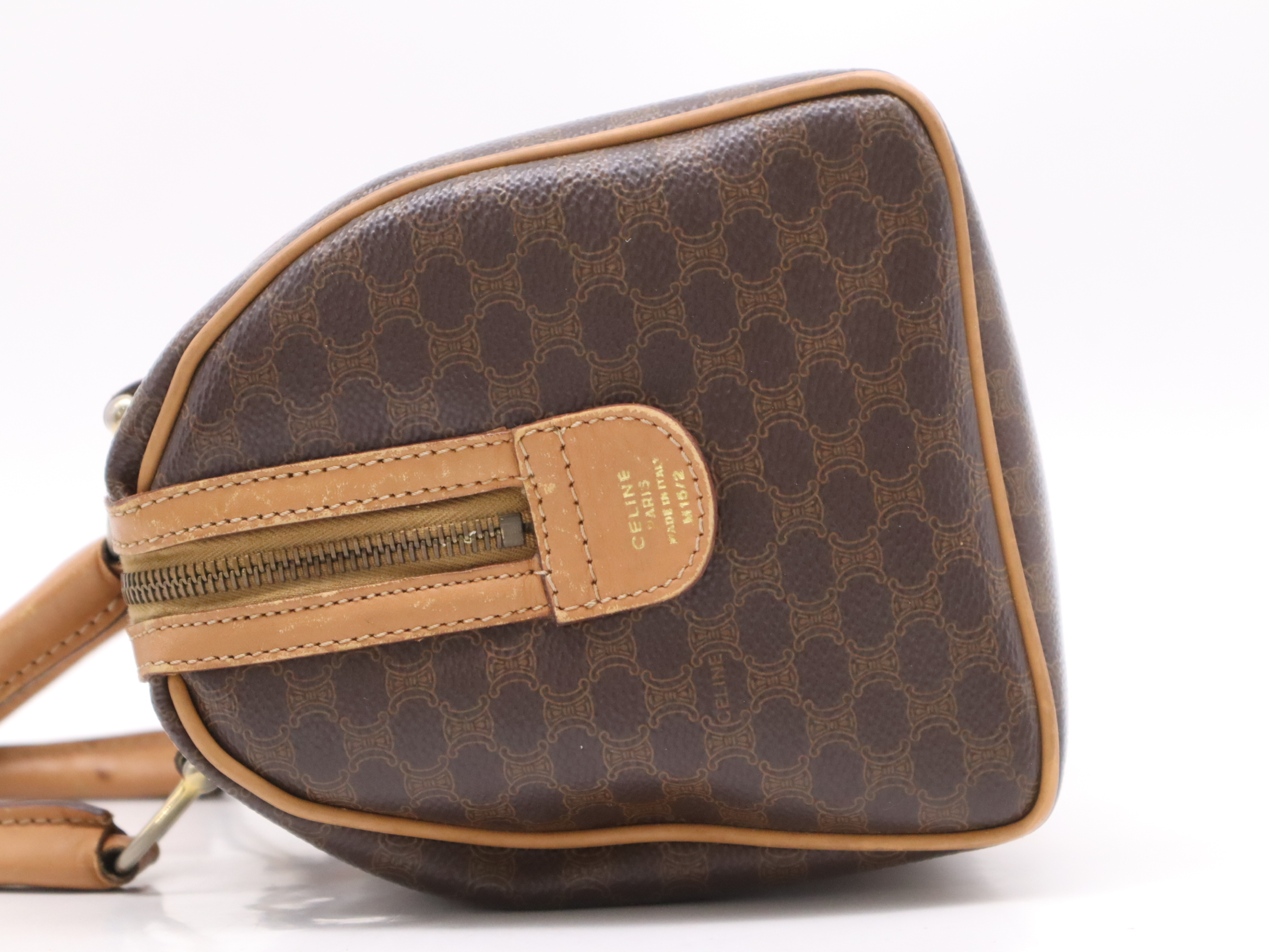 PVC Macadam Handbag Brown Handbag — view 3