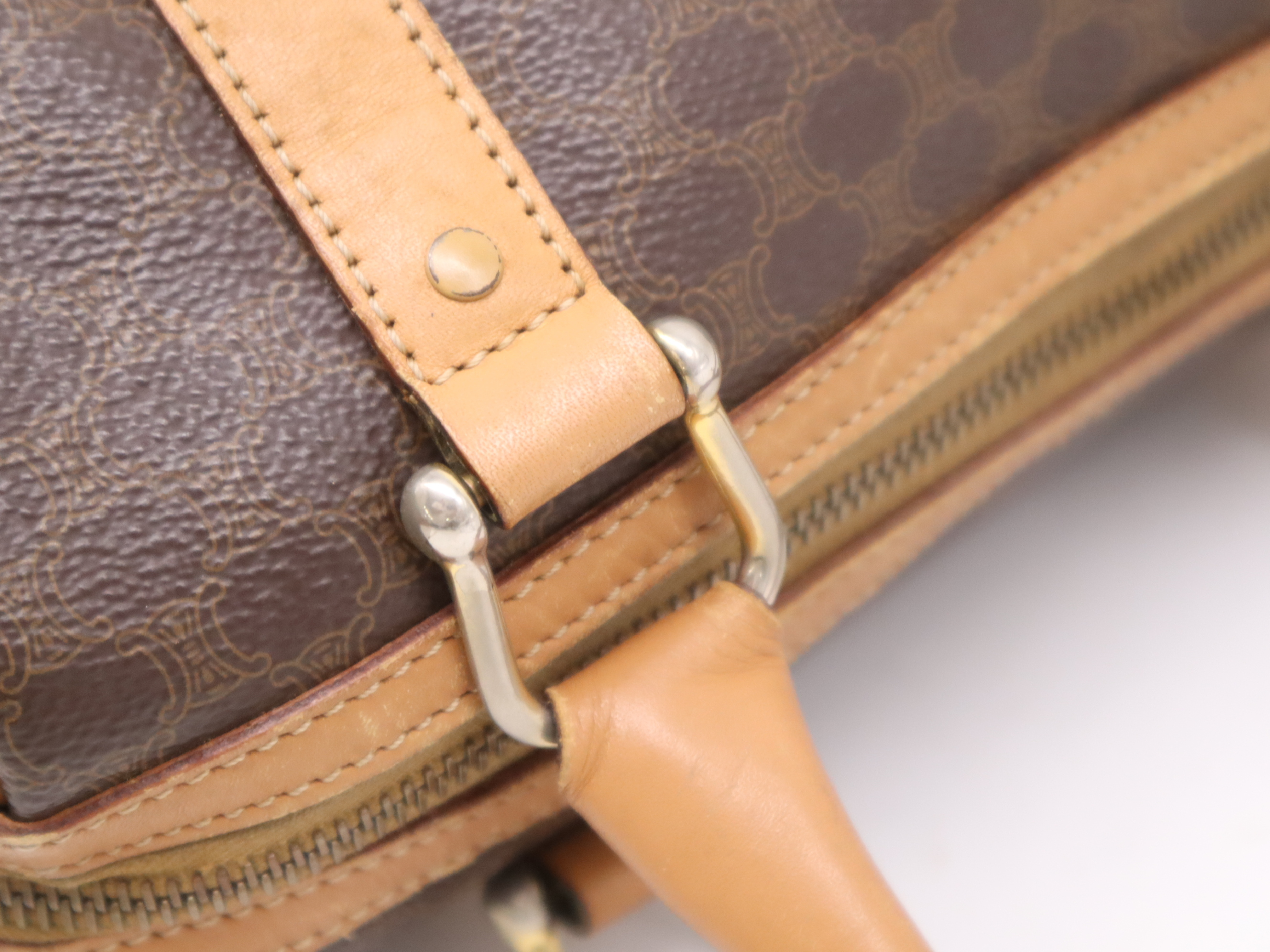 PVC Macadam Handbag Brown Handbag — view 7