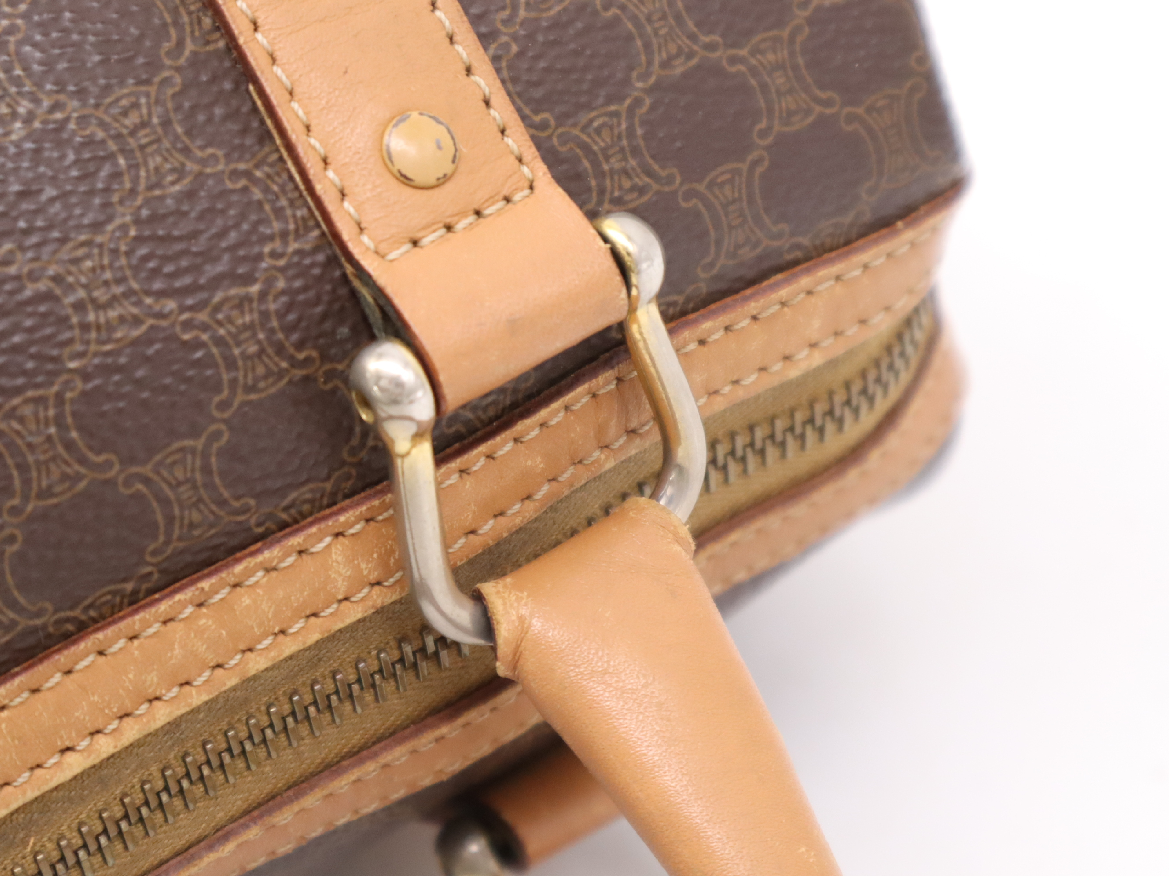 PVC Macadam Handbag Brown Handbag — view 8