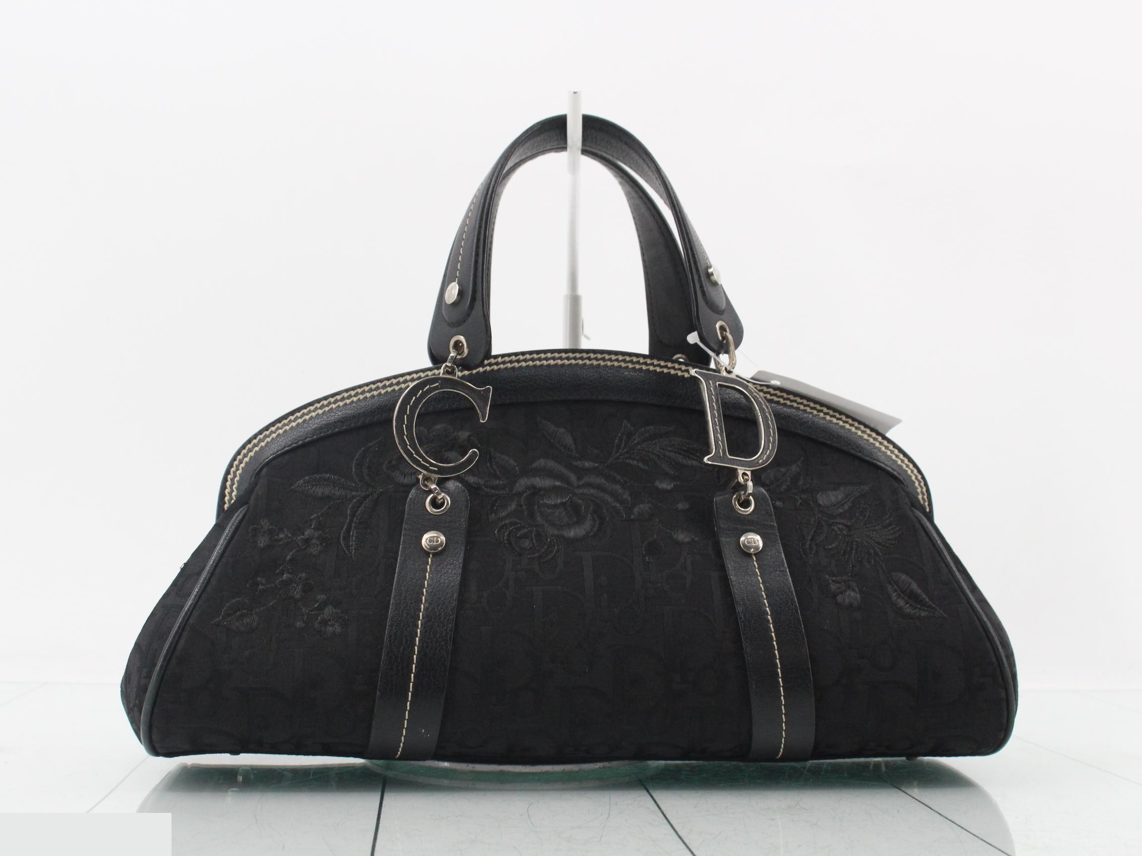 Embroidered Detective Shoulder Bag