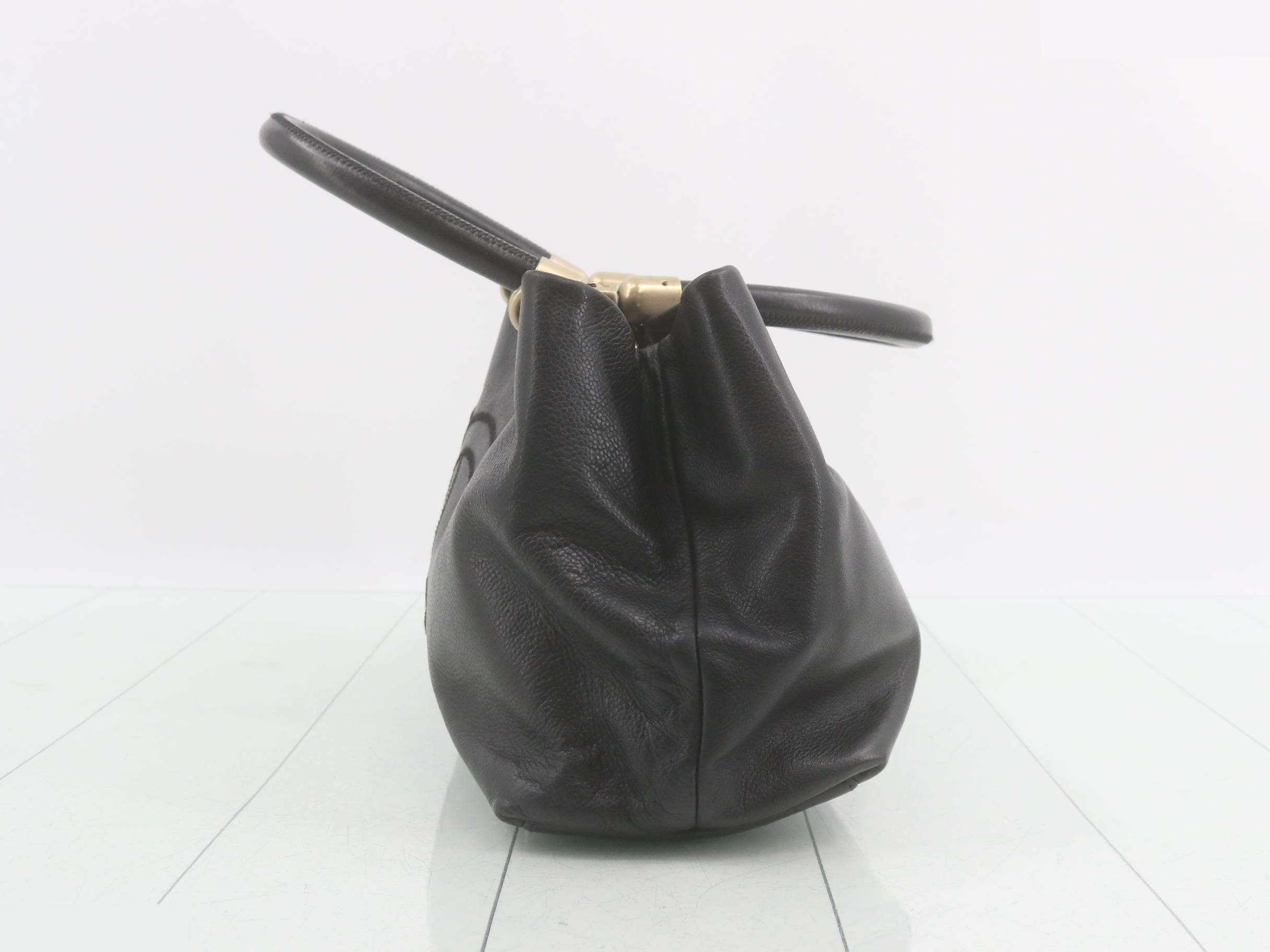 Coco Mark Caviar Skin Handbag with Sticker — view 3