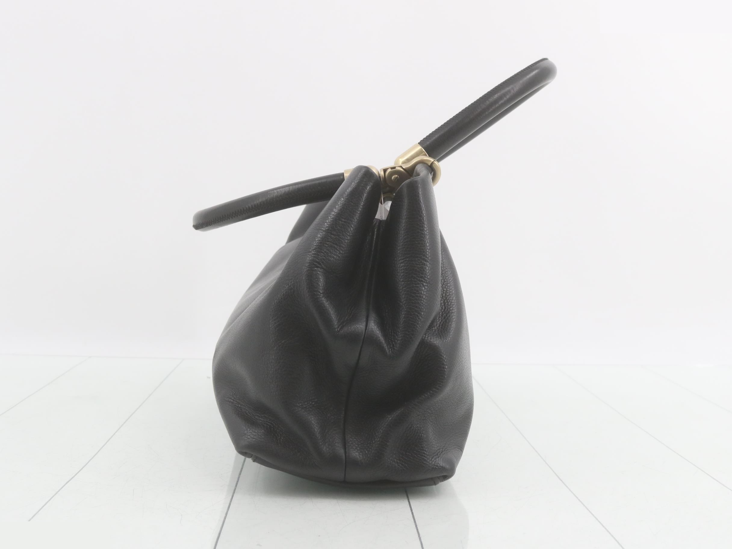 Coco Mark Caviar Skin Handbag with Sticker — view 4