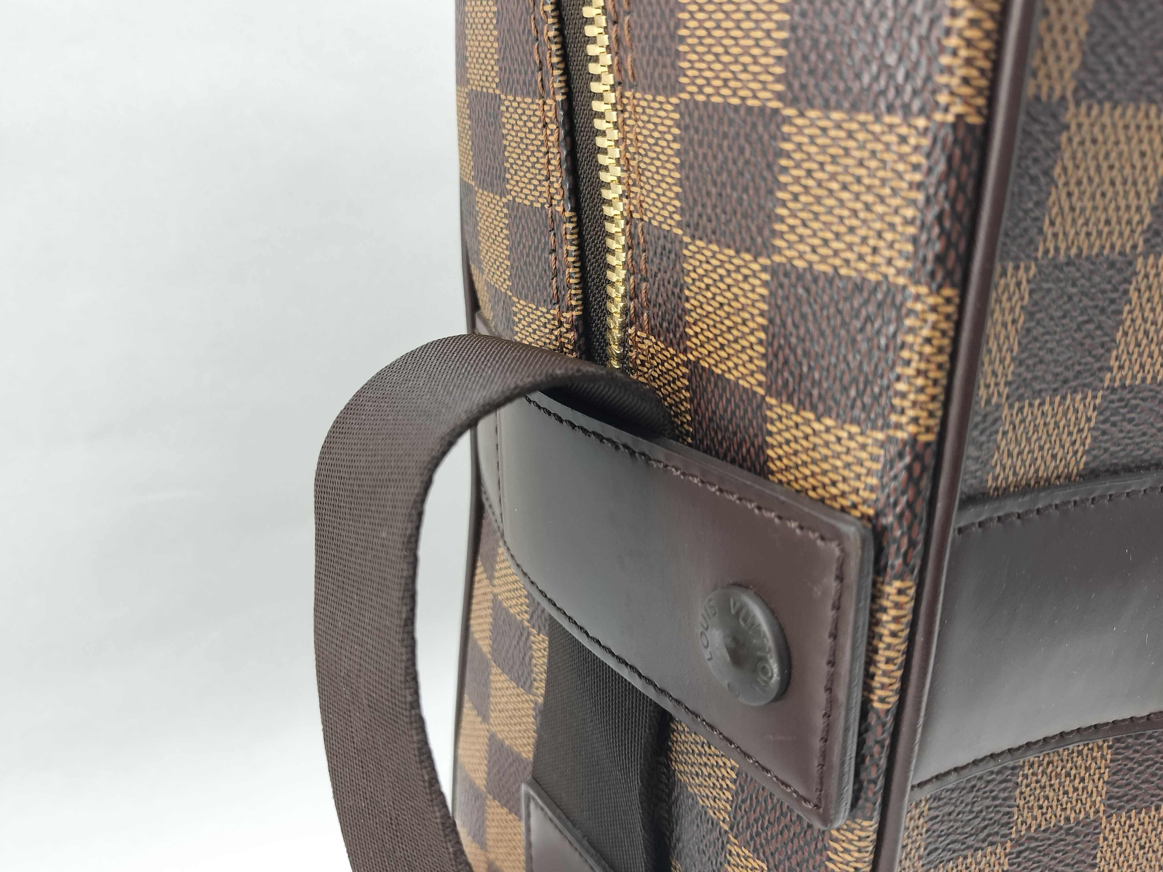 Damier PH- Damier Olaf GM N41440 Brown Messenger Bag Canvas Shoulder Bag — view 3