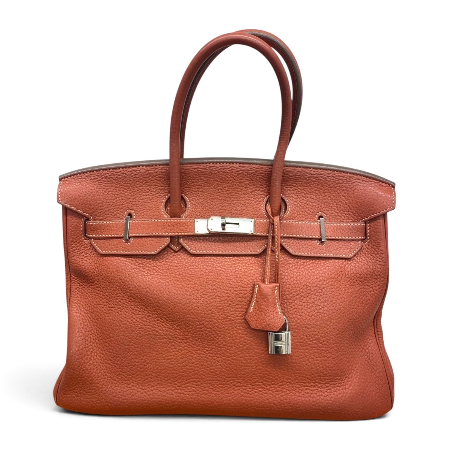 Birkin 35 Letournée handbag, silver hardware, Taurillon Clemence leather.