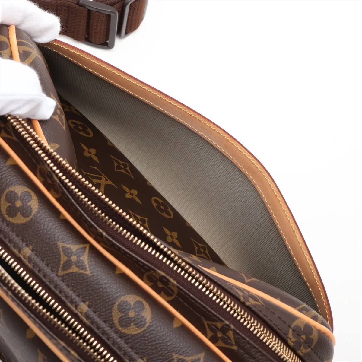 Monogram Reporter PM M45254 SP2047 Brown — view 8