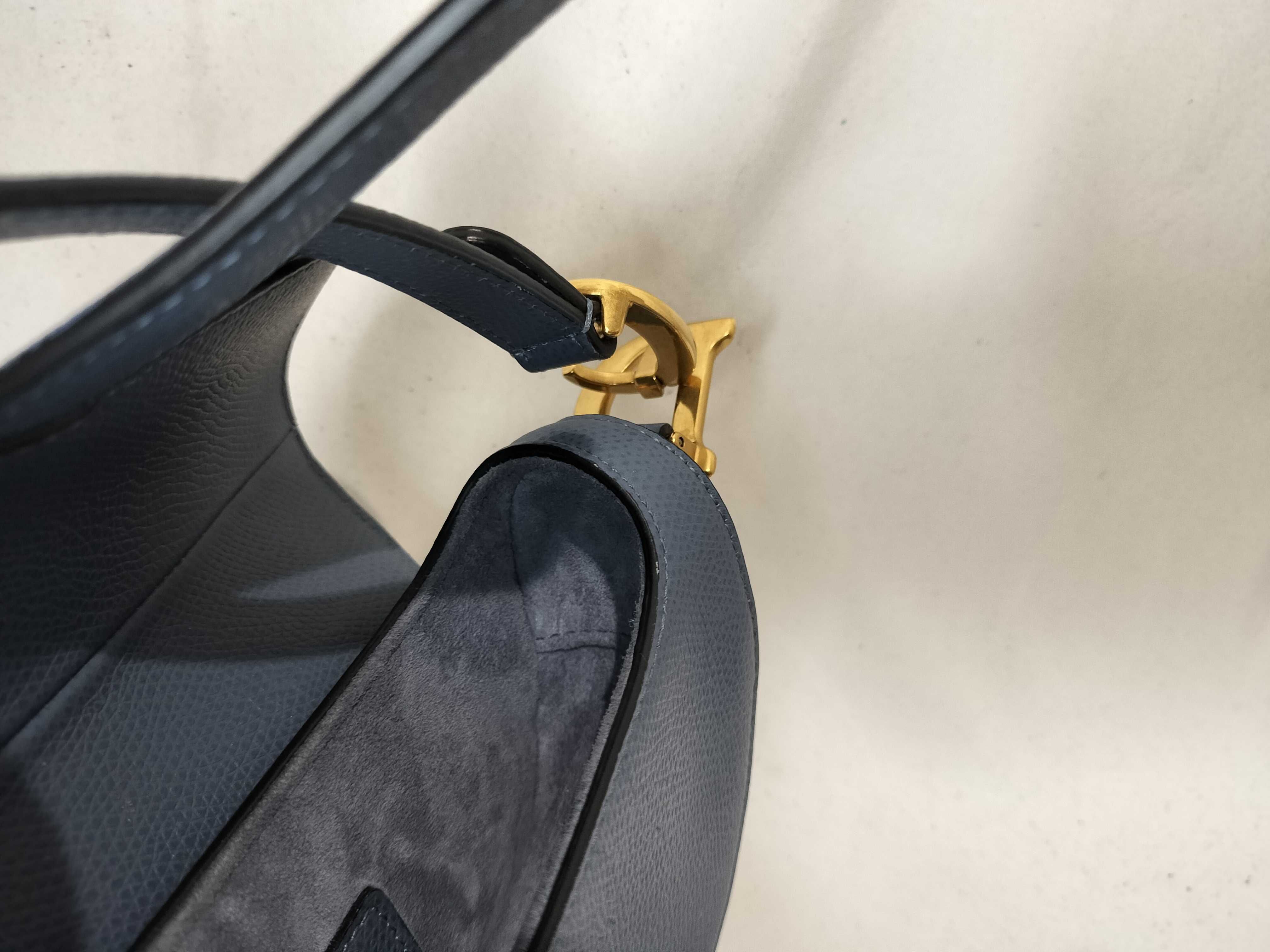 Saddle Handbag, Navy — view 12