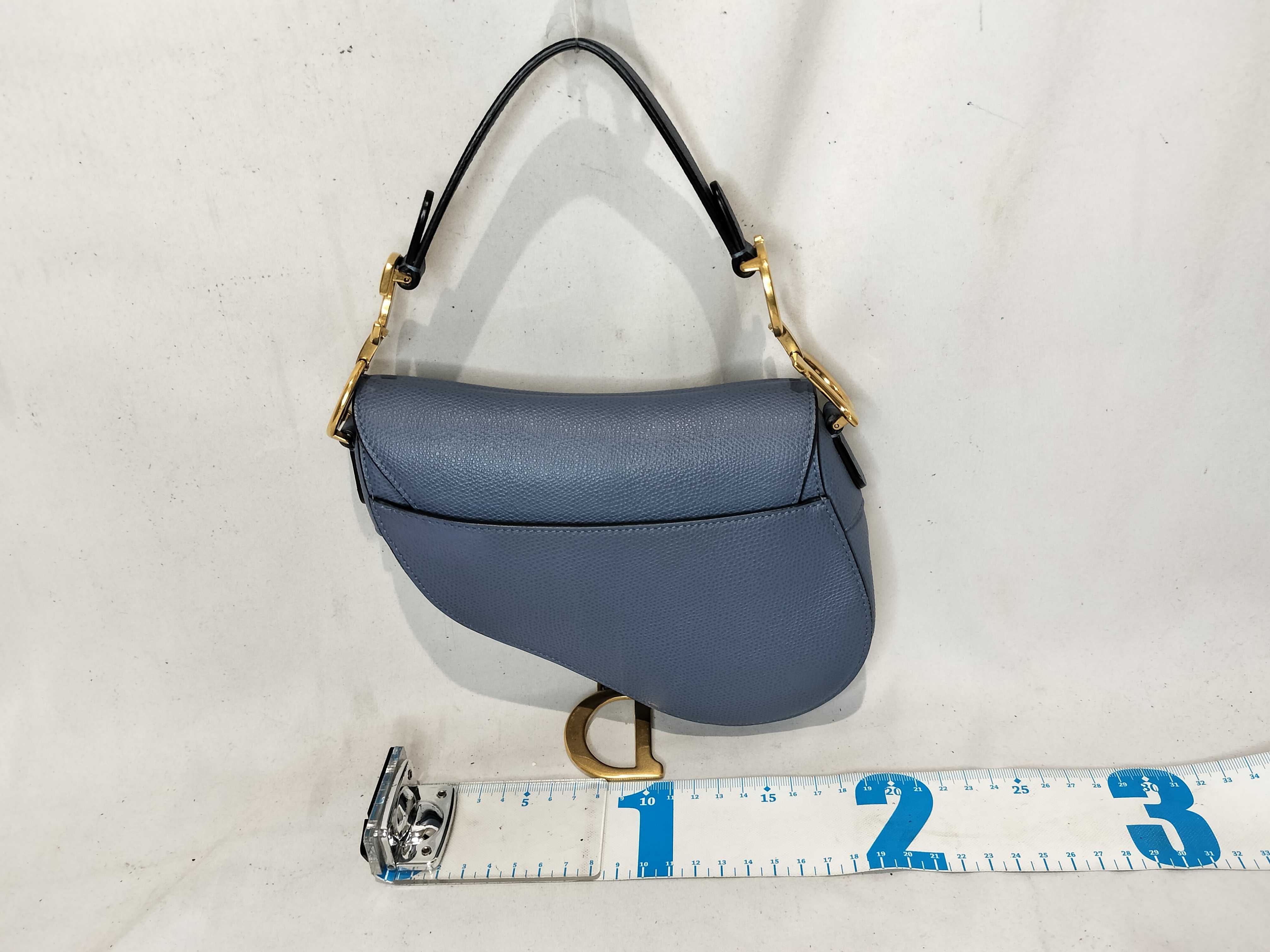 Saddle Handbag, Navy — view 3