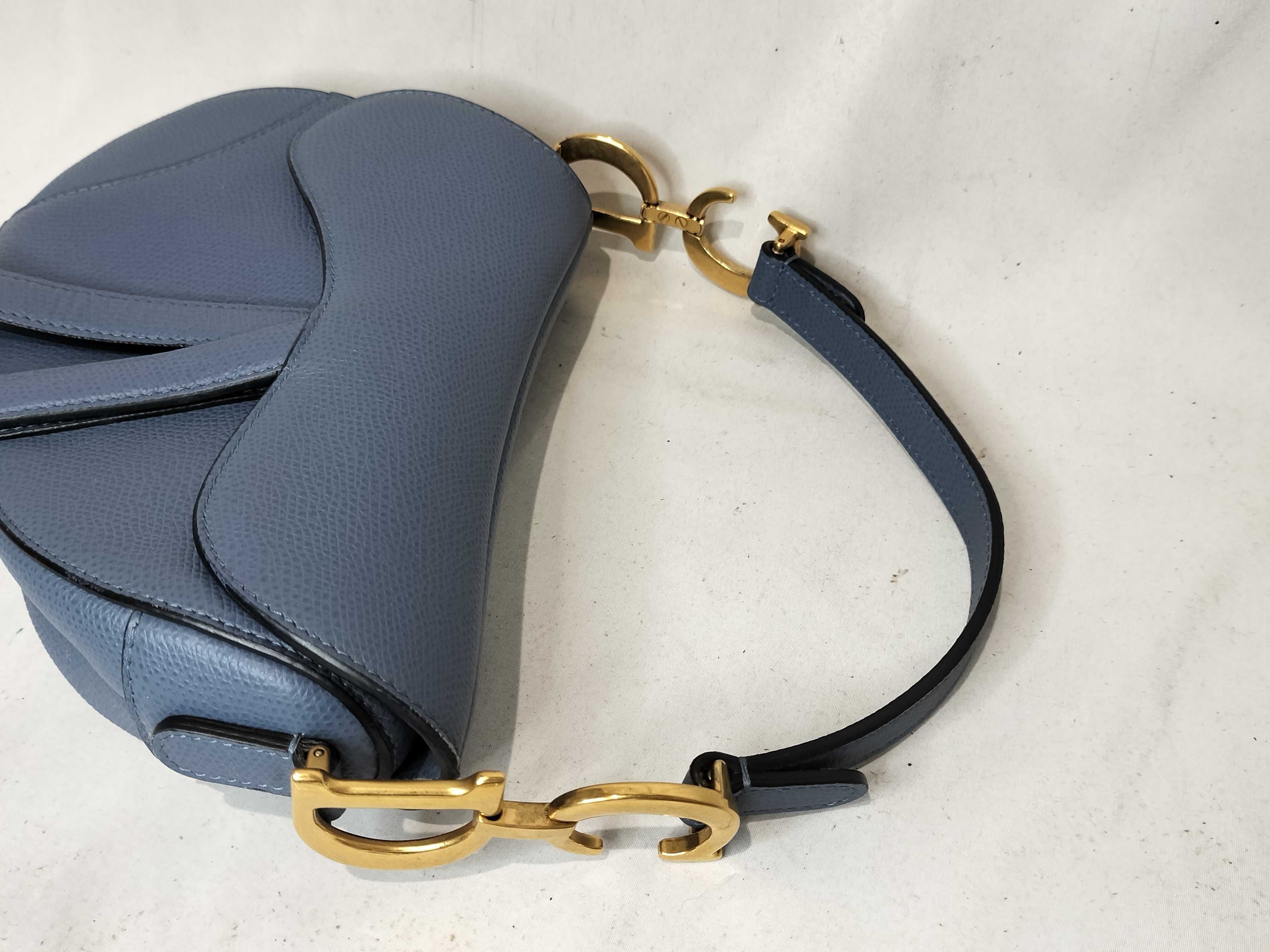 Saddle Handbag, Navy — view 4