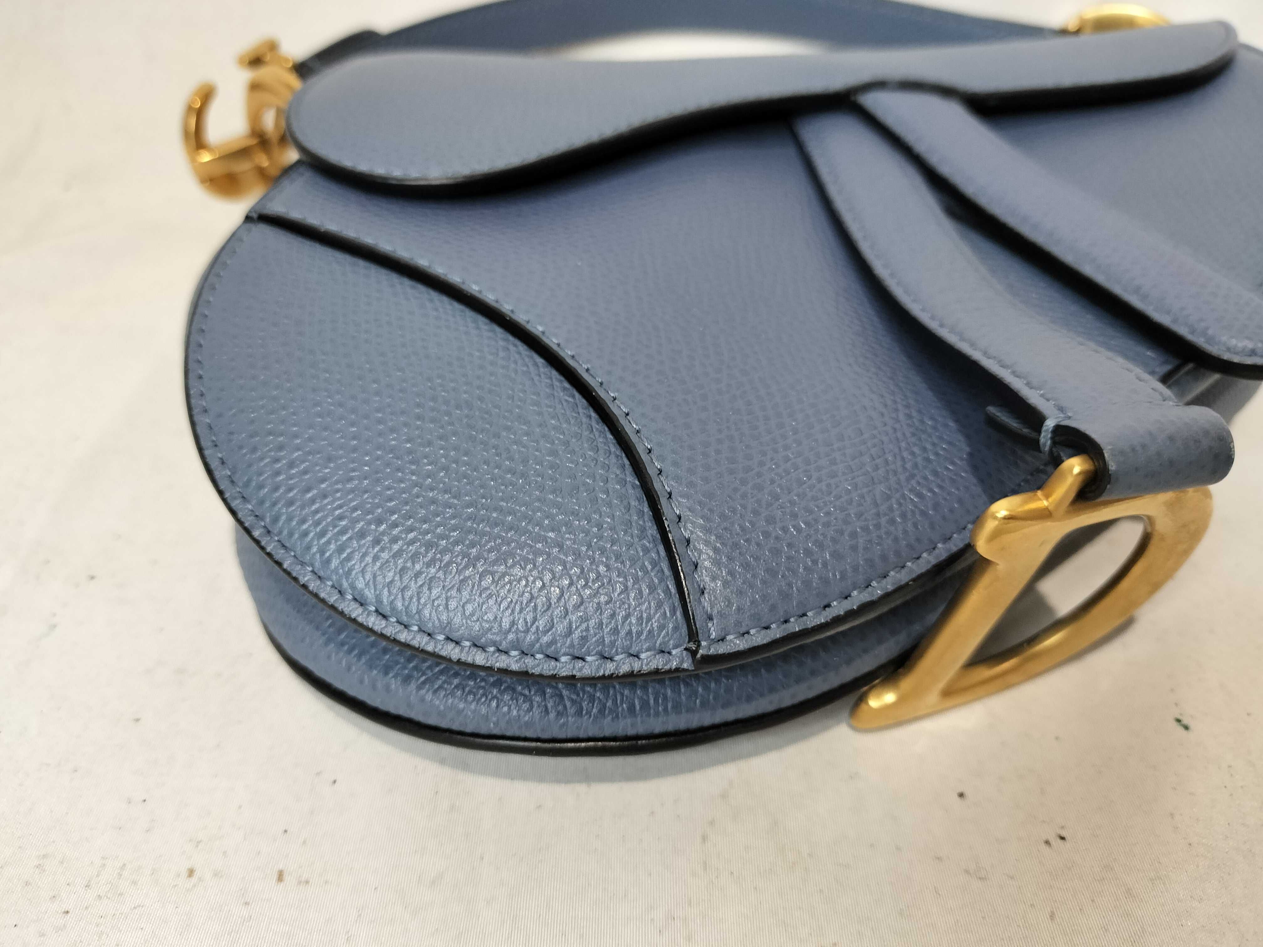 Saddle Handbag, Navy — view 7