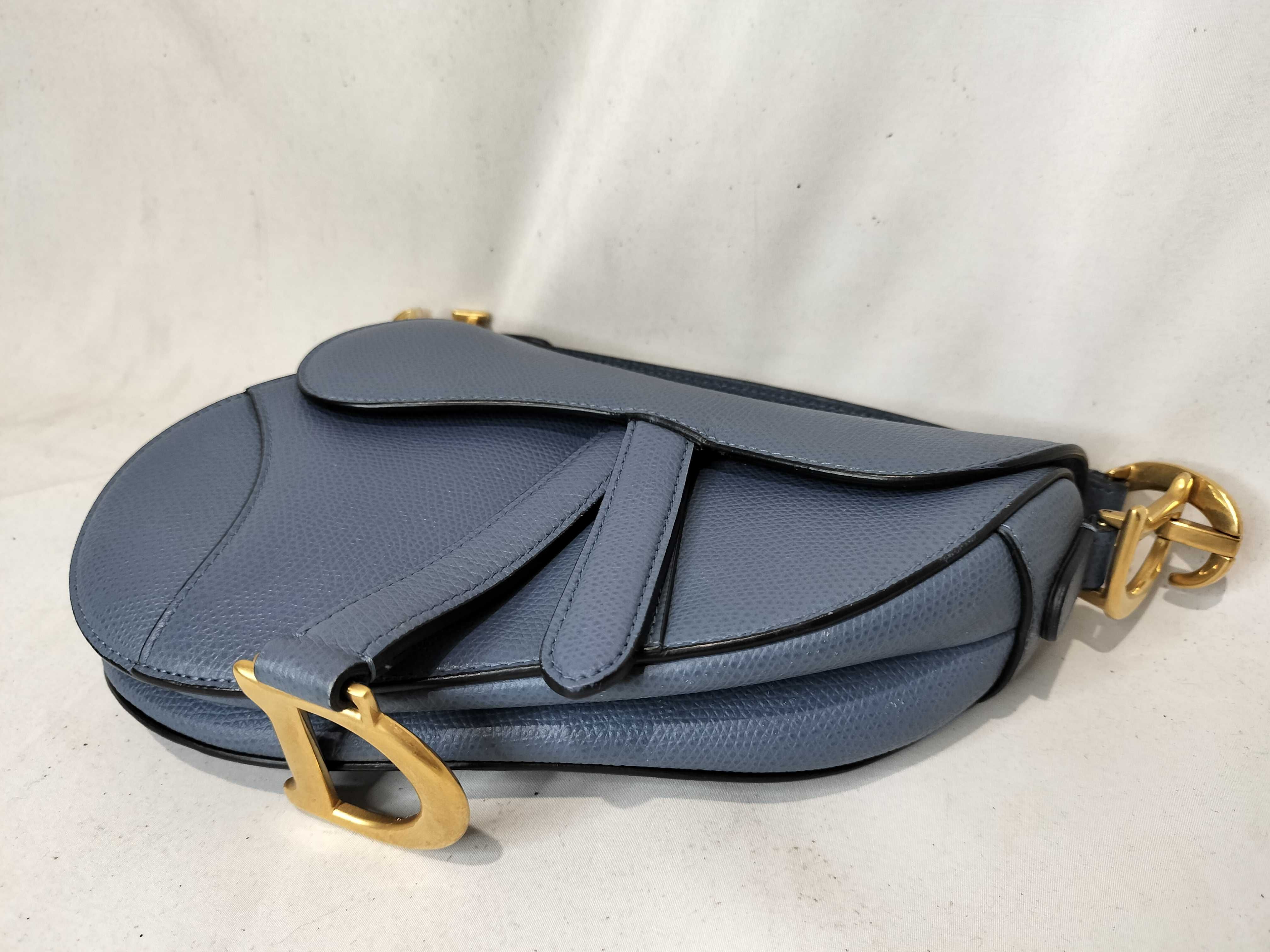 Saddle Handbag, Navy — view 8