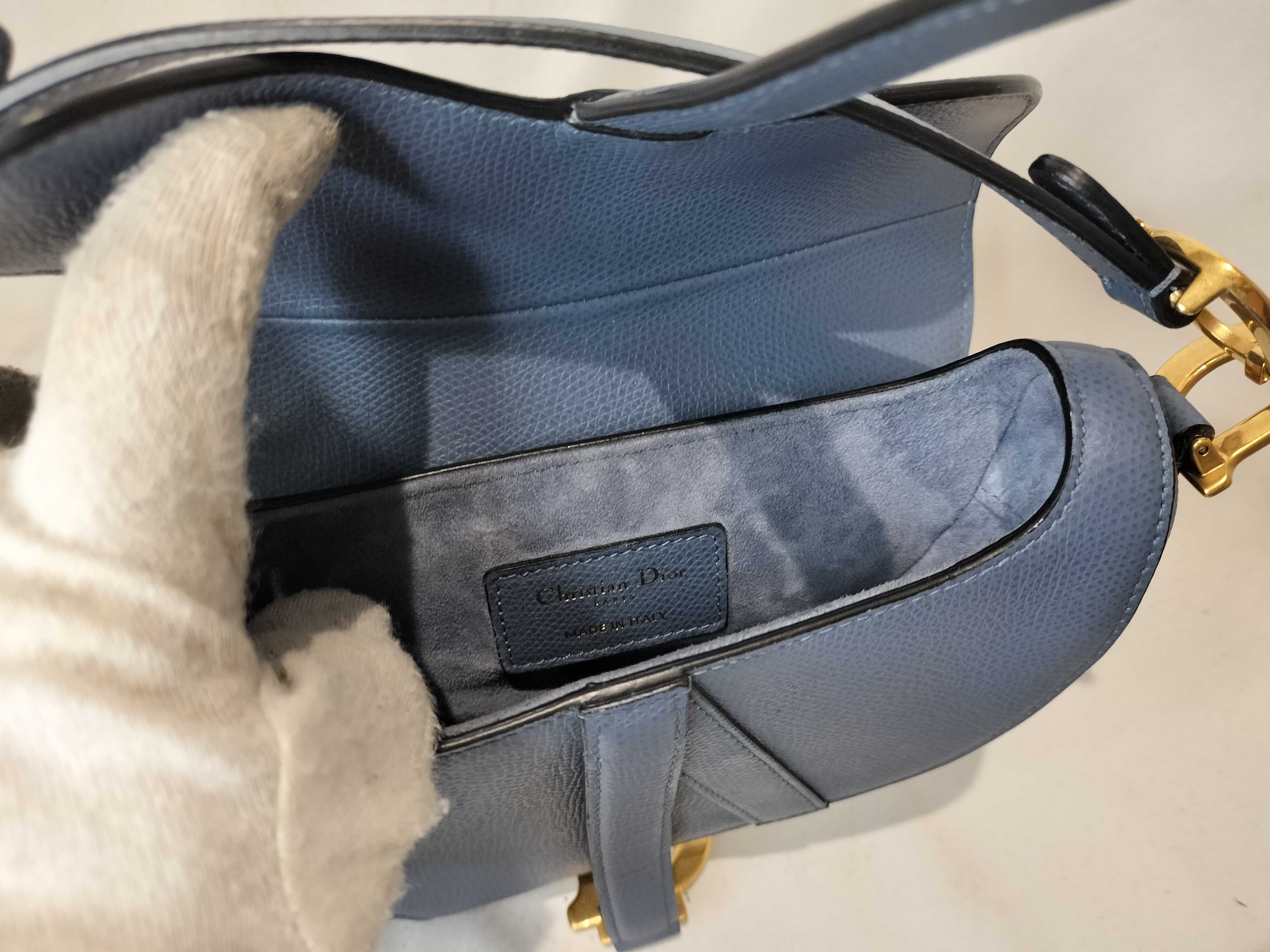 Saddle Handbag, Navy — view 10