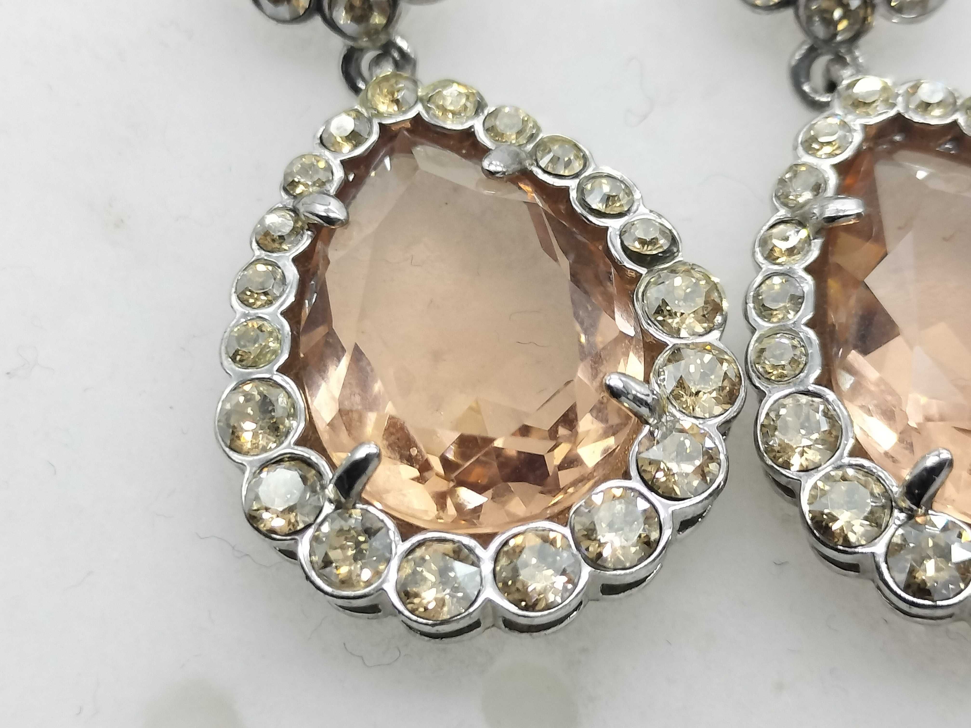 rhinestone earrings — view 2