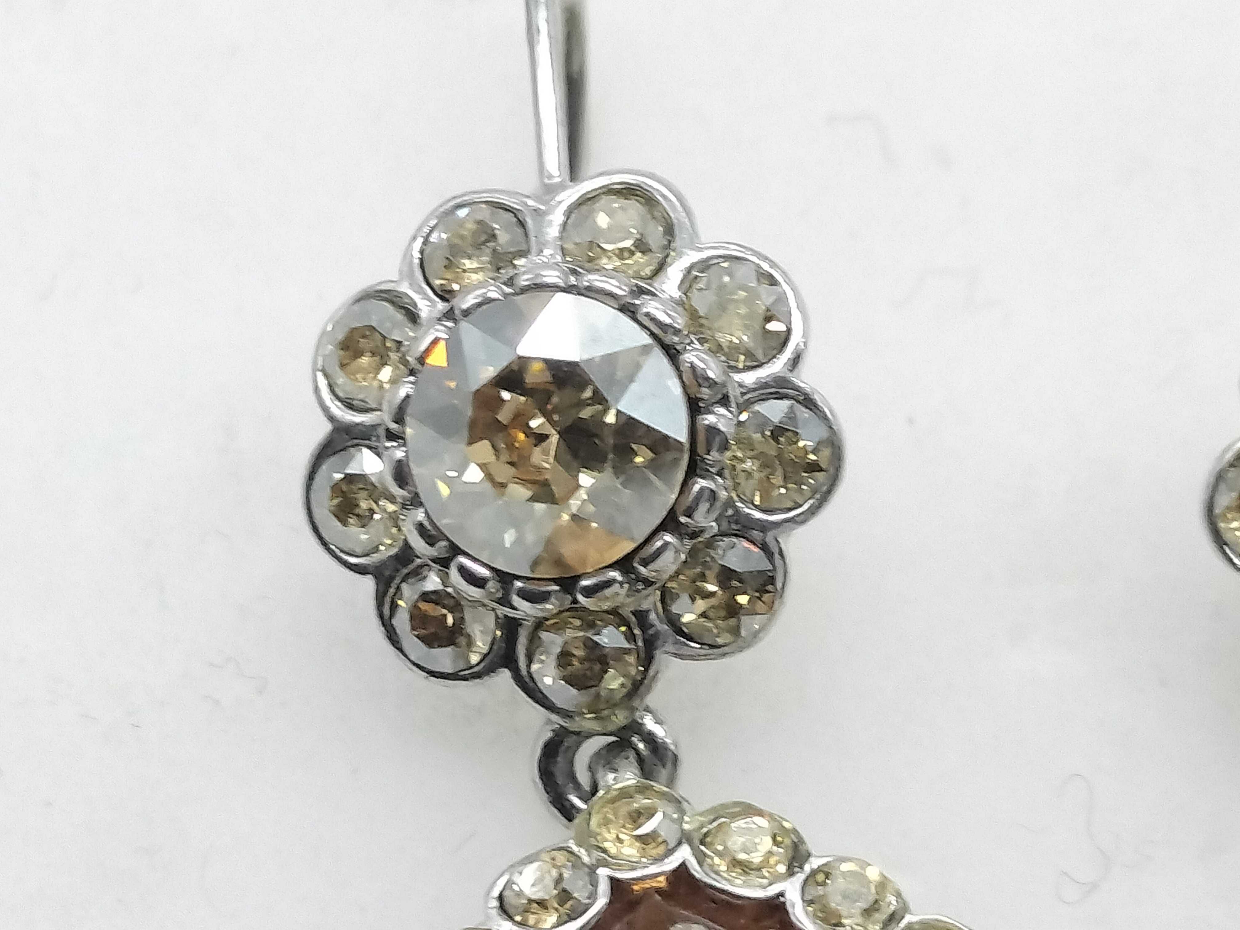 rhinestone earrings — view 4