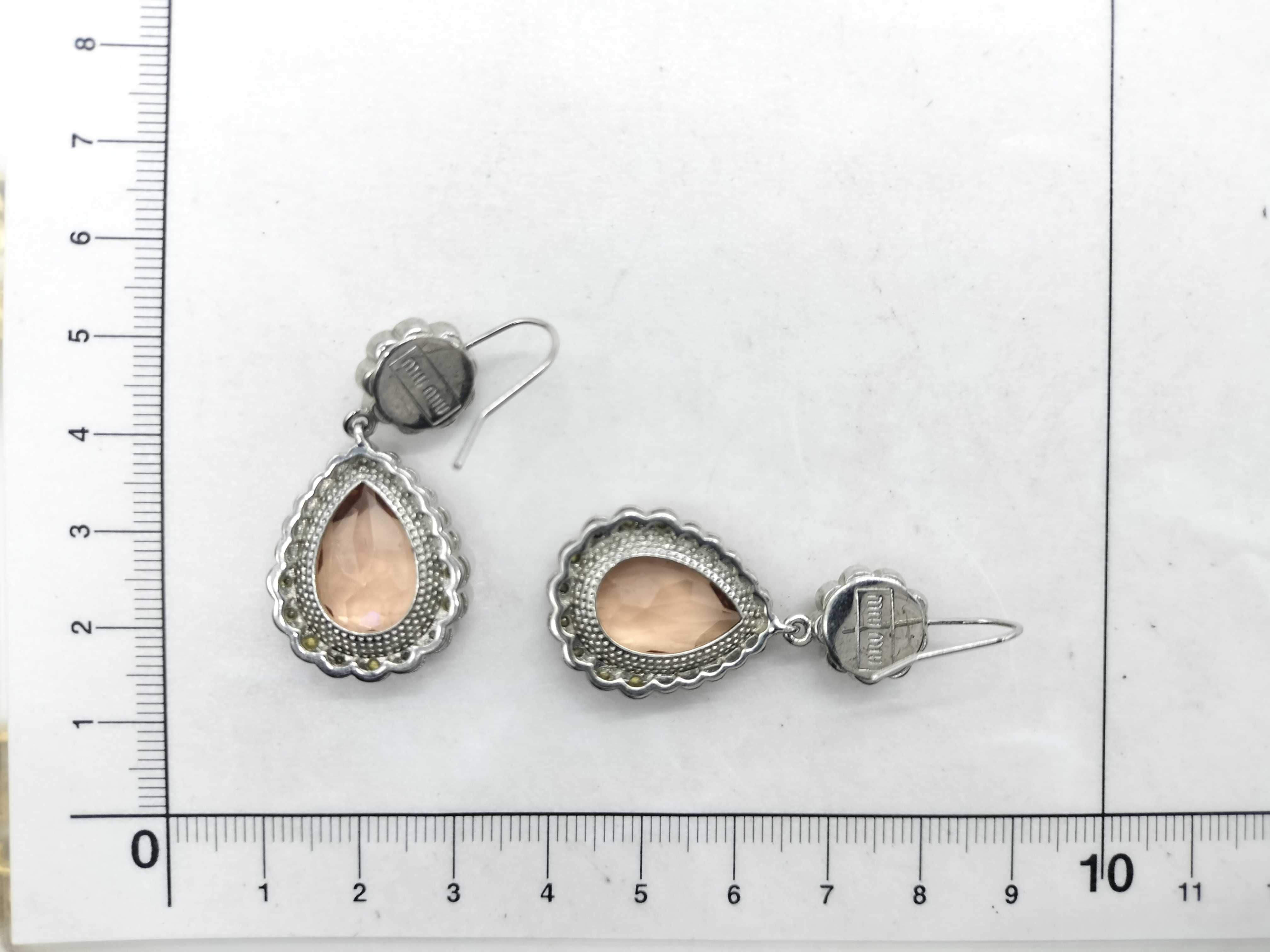 rhinestone earrings — view 8