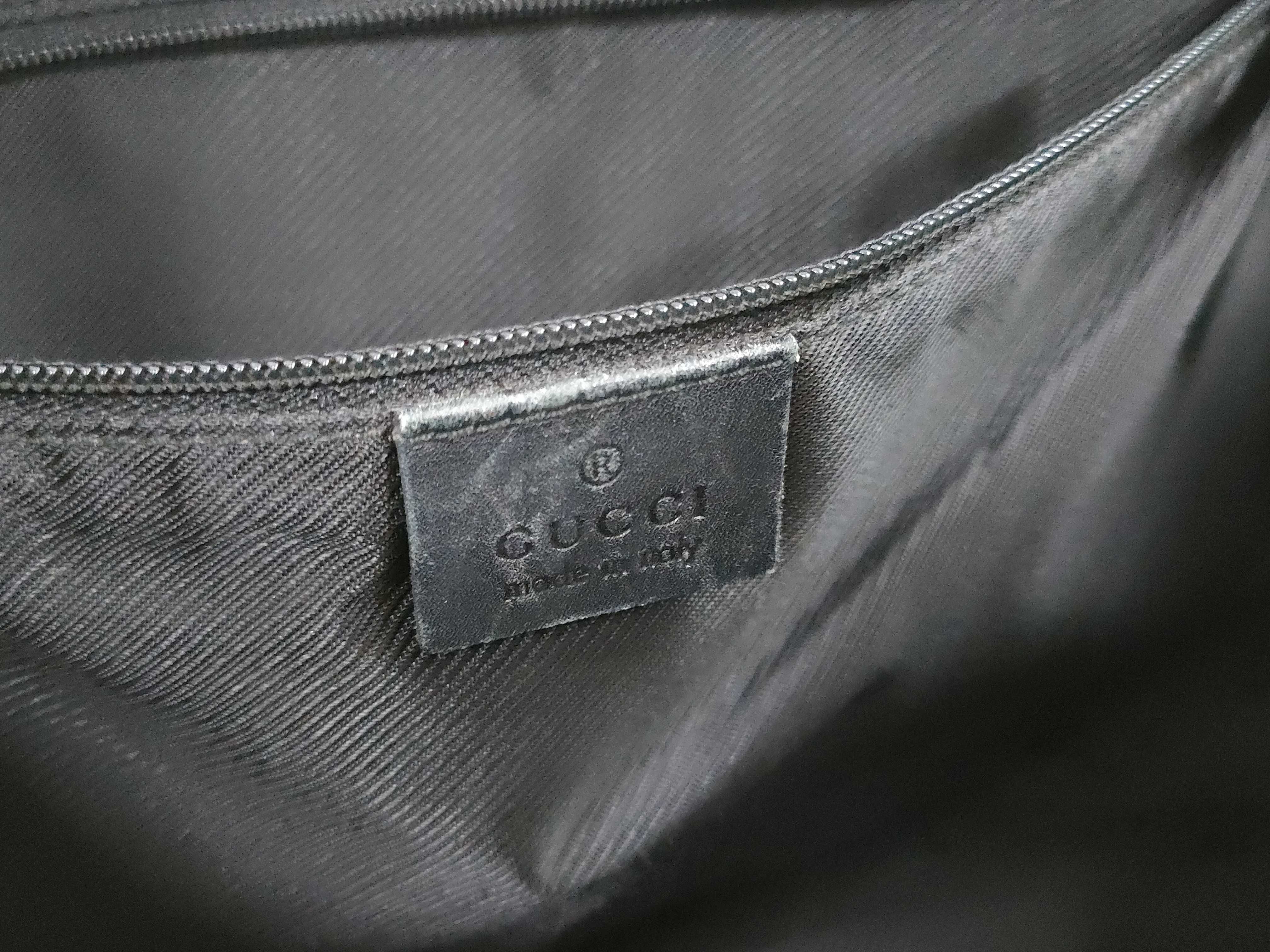 GG Canvas Black Boston Tote Handbag — view 13