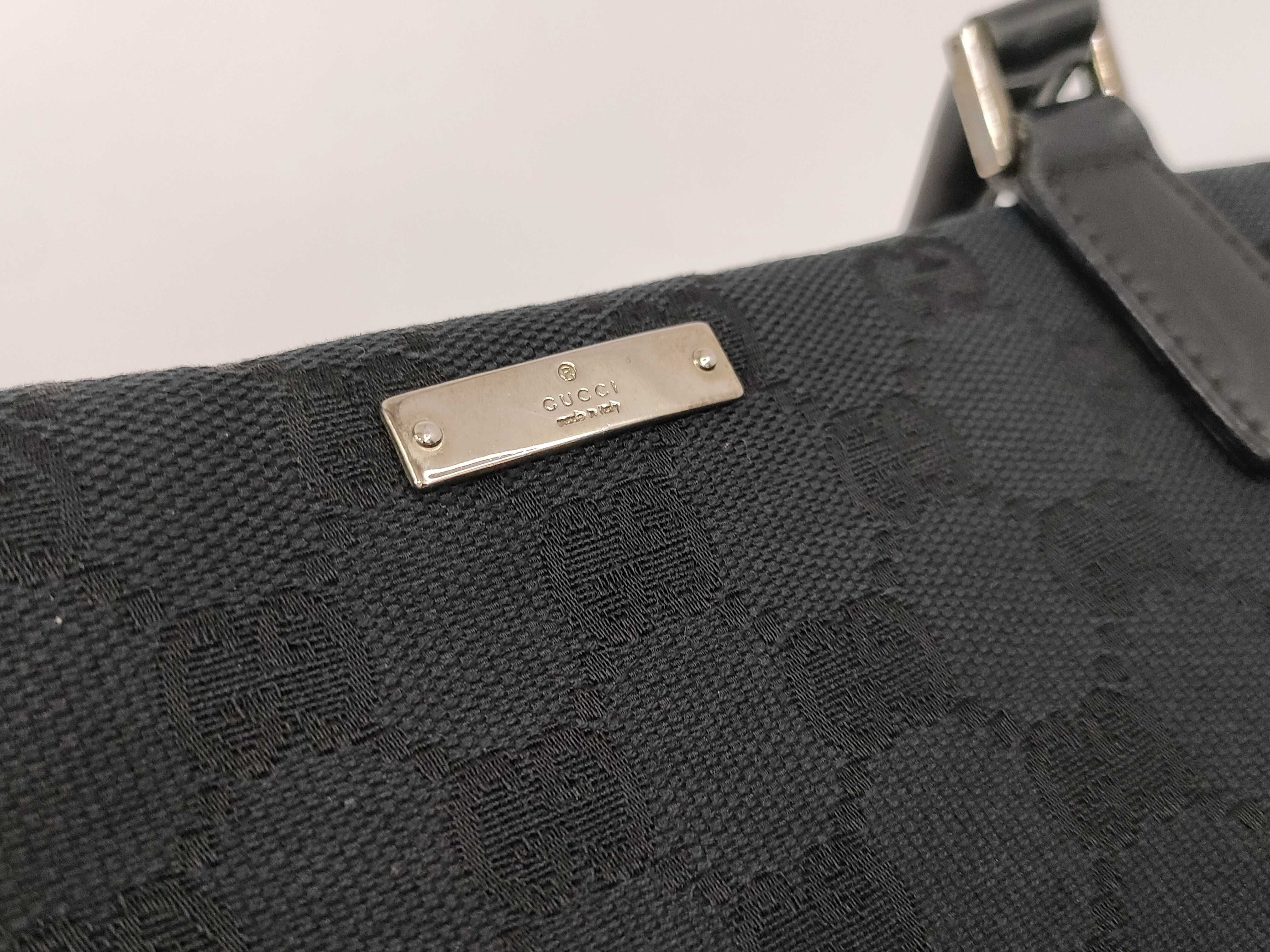 GG Canvas Black Boston Tote Handbag — view 15