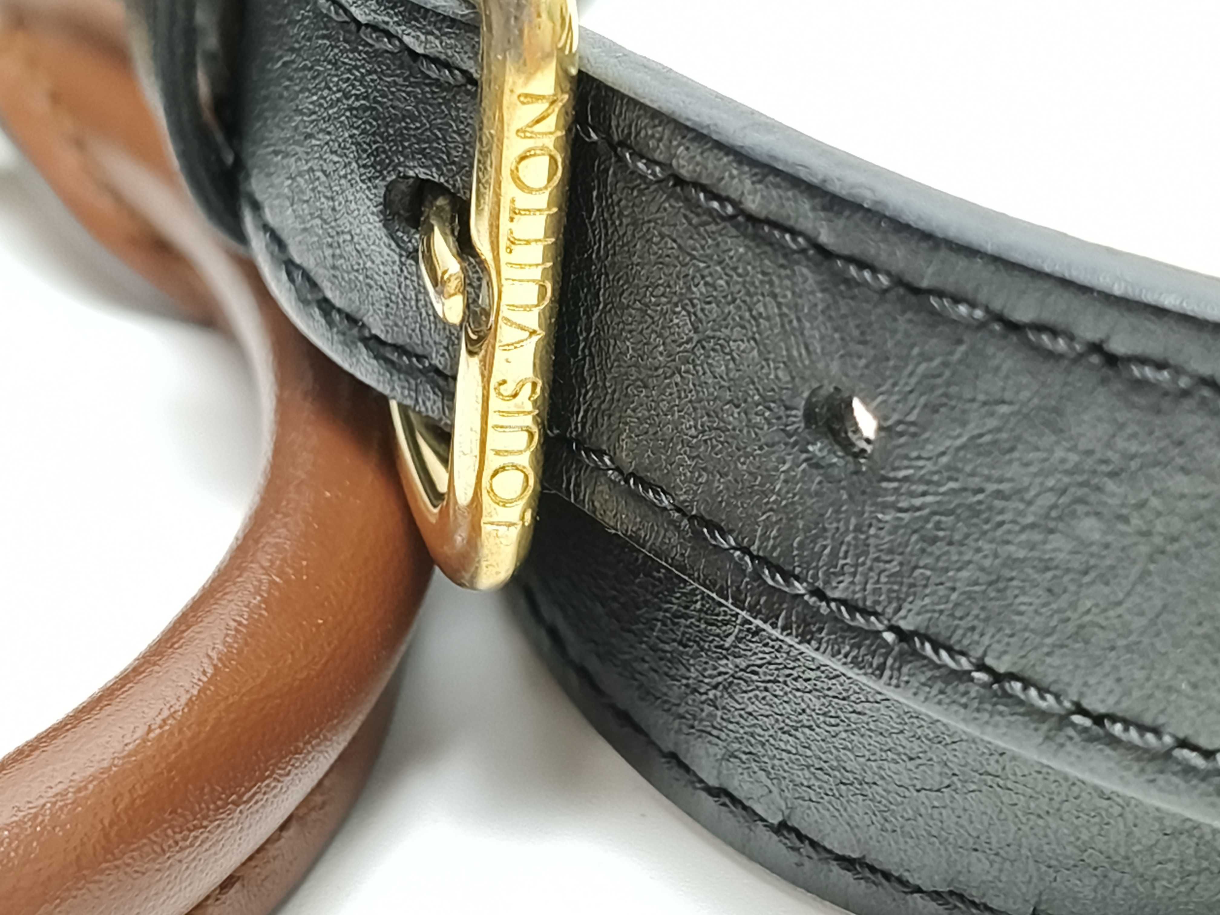 Damier ID - Damier x leather Beaumarchais N40147 Black x pink There was a handbag — view 4