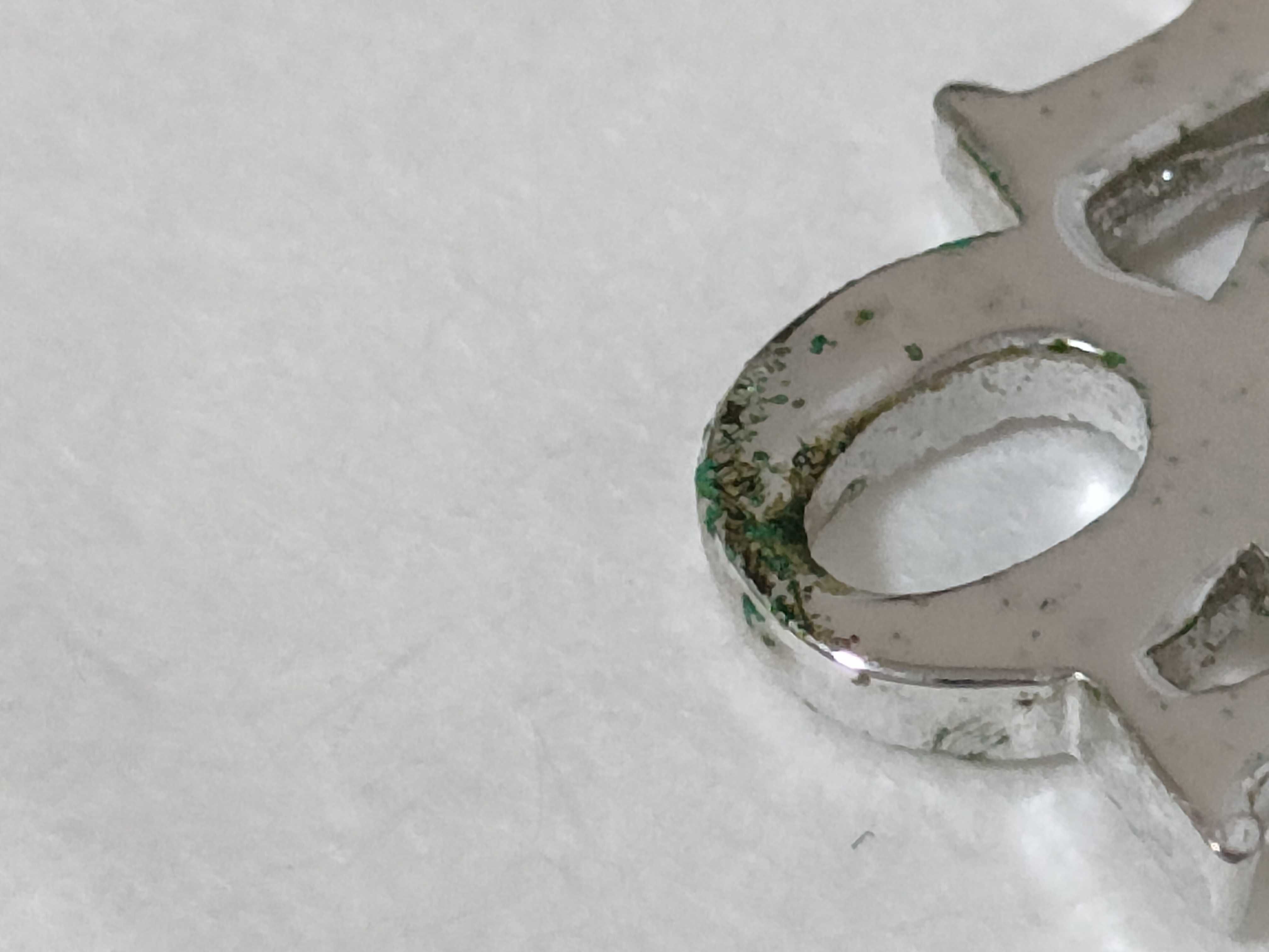 logo necklace with stone — view 6