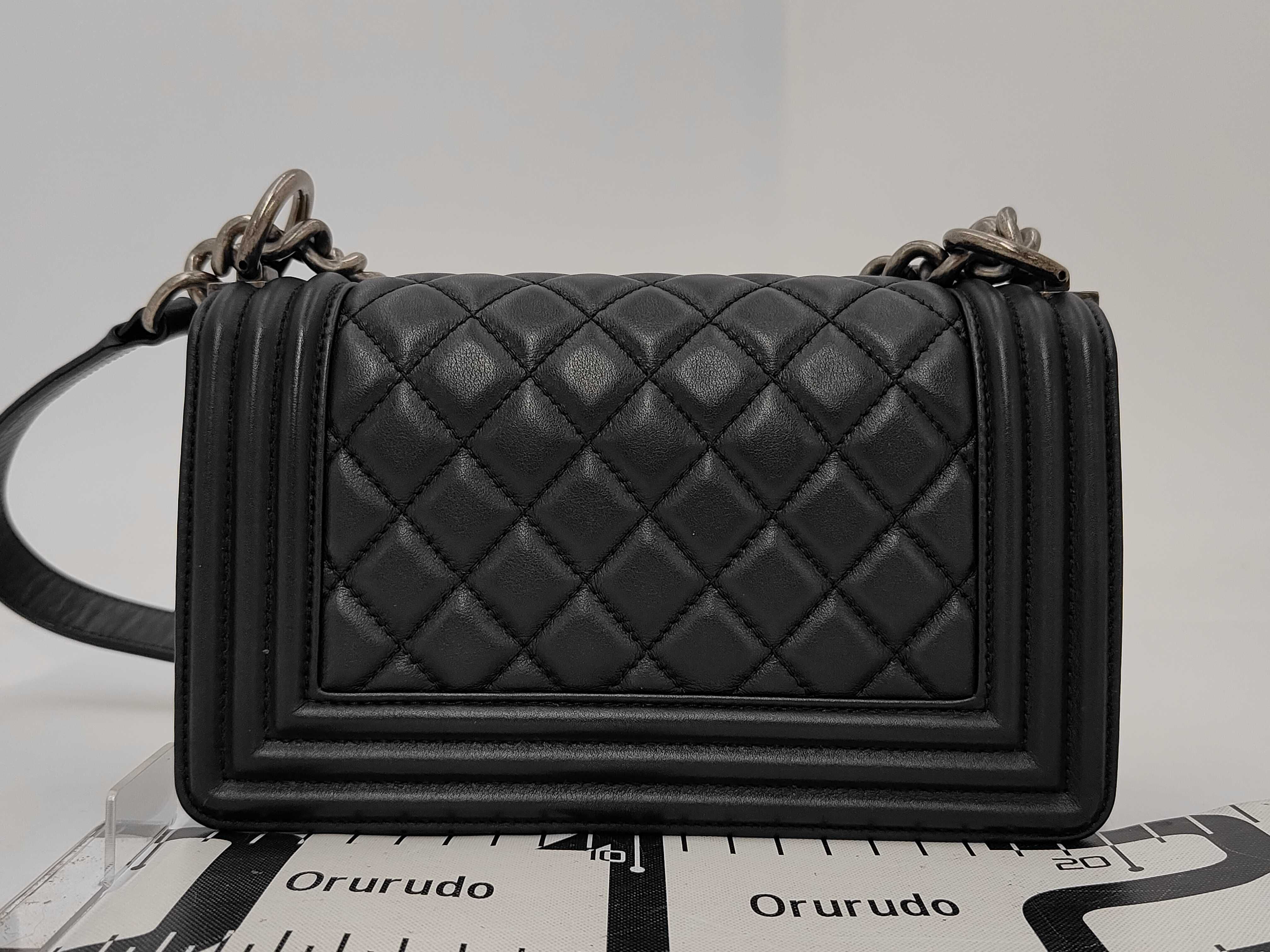 Leboy Black Calfskin Small Silver Hardware No. 29 Shoulder Bag — view 2