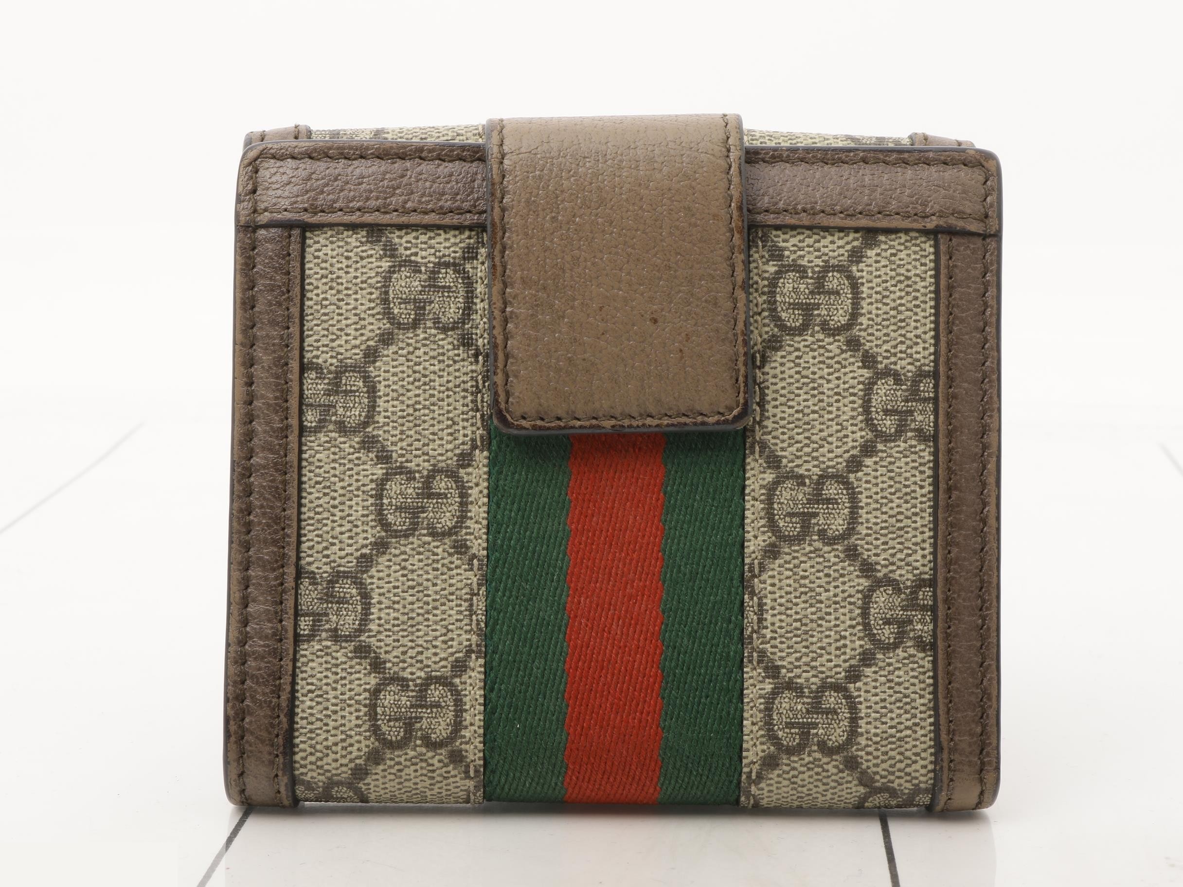Ophidia GG Supreme Bi-fold Wallet 523173 — view 2