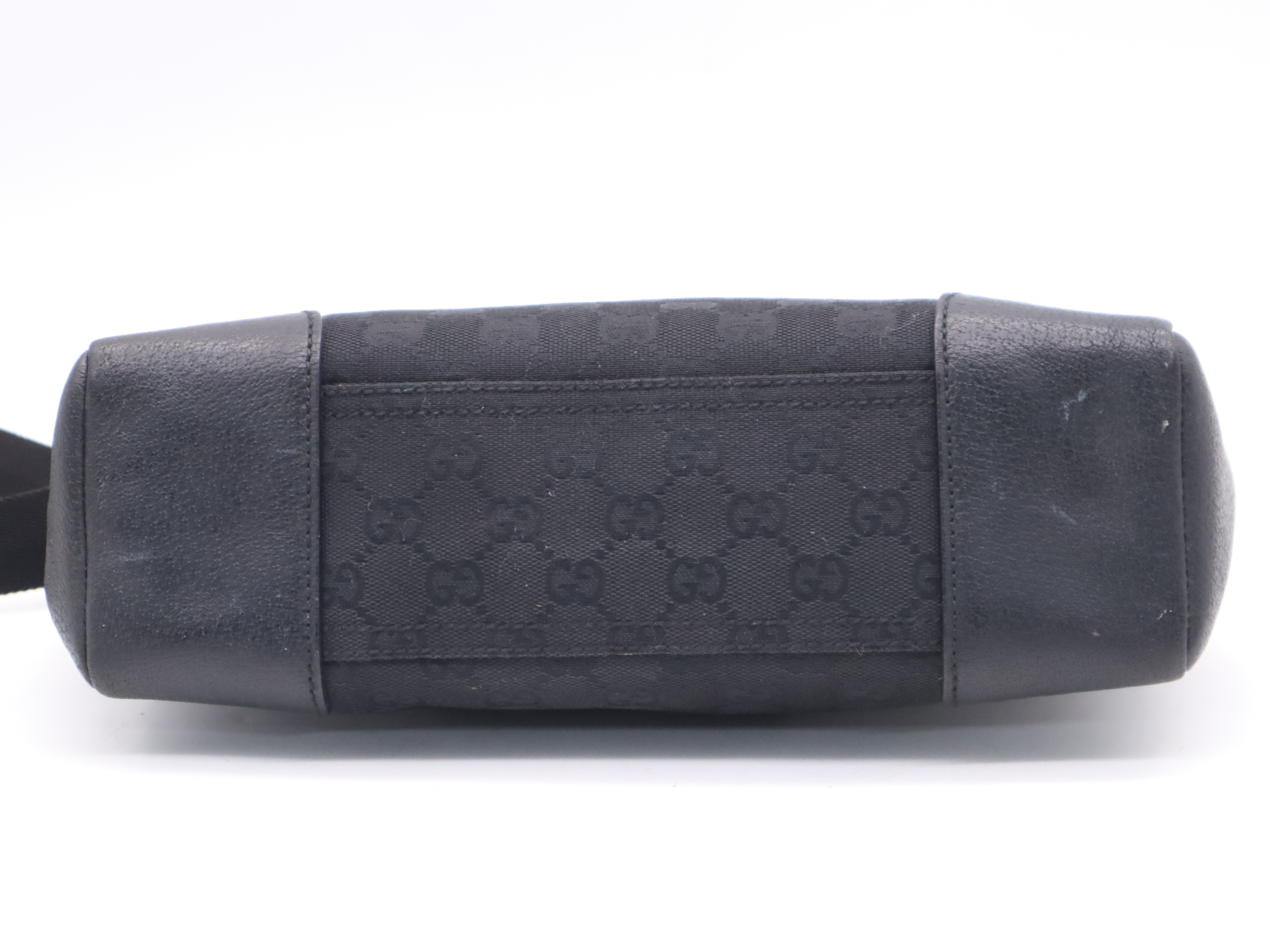 114273GG Canvas Shoulder Bag, Black Shoulder Bag — view 4
