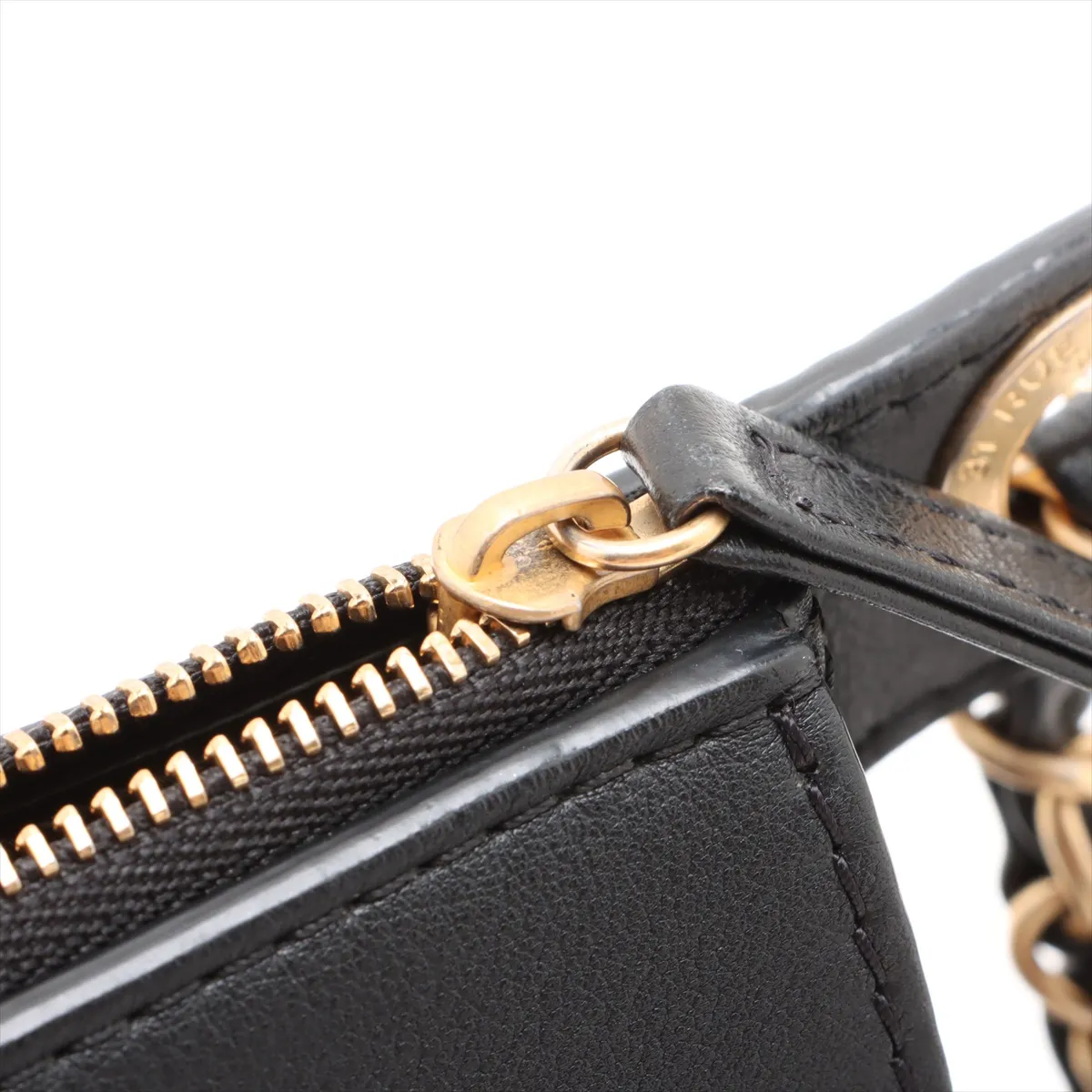 Matelasse Lambskin Body Bag Black Gold Hardware 29018435 29th Series — view 12