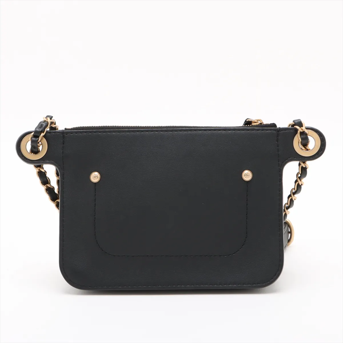 Matelasse Lambskin Body Bag Black Gold Hardware 29018435 29th Series — view 3