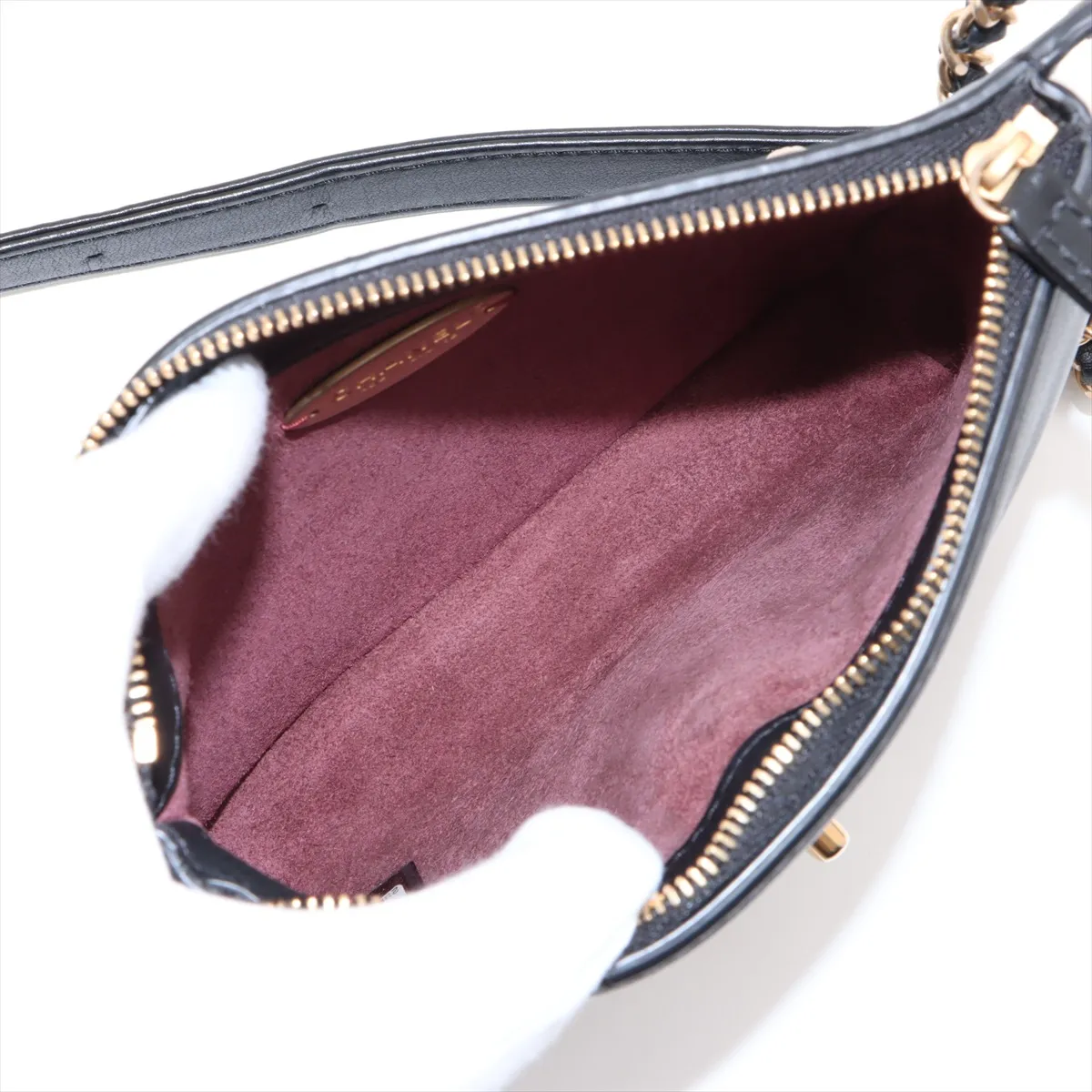 Matelasse Lambskin Body Bag Black Gold Hardware 29018435 29th Series — view 7