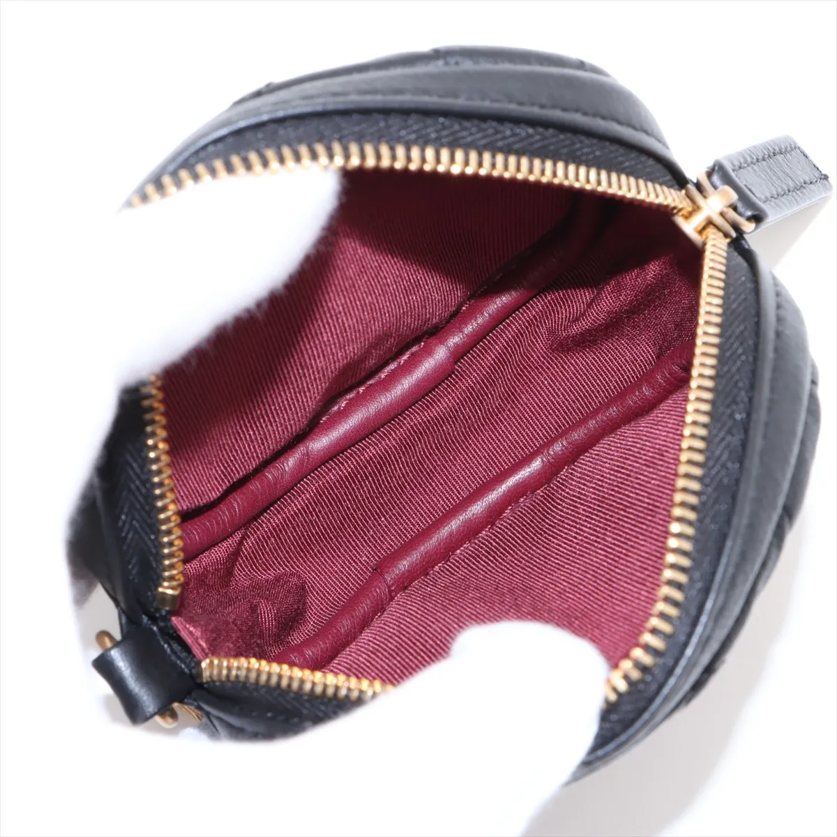 Matelasse Lambskin Body Bag Black Gold Hardware 29018435 29th Series — view 10