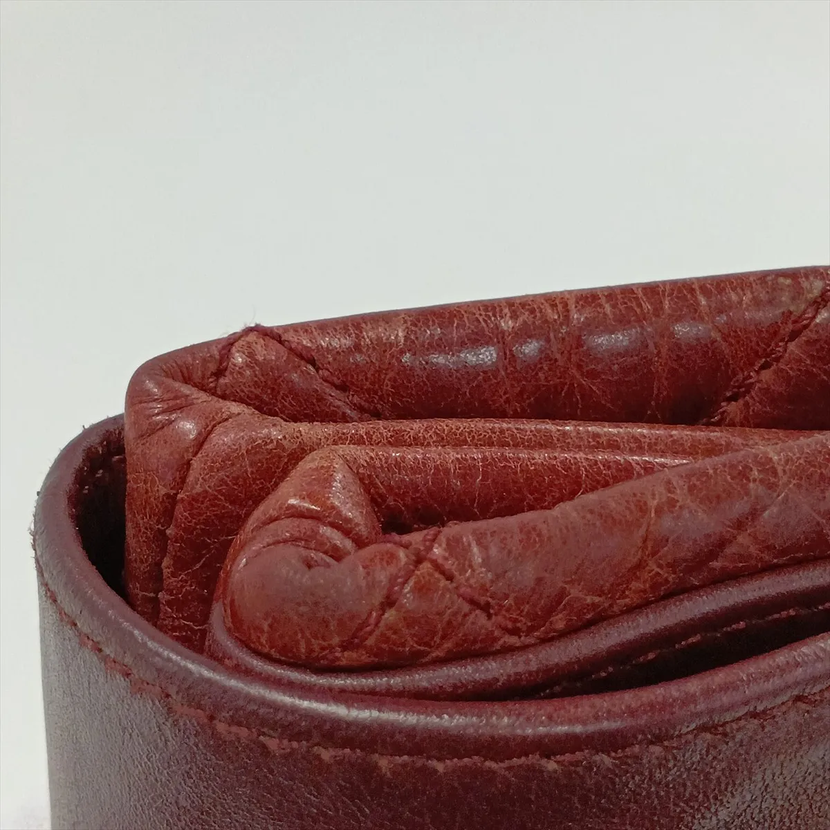 Matelassé Vintage Calfskin Chain Shoulder Bag, Brown, Silver Hardware, Item Number 17067868 (Serial Number 17) — view 13