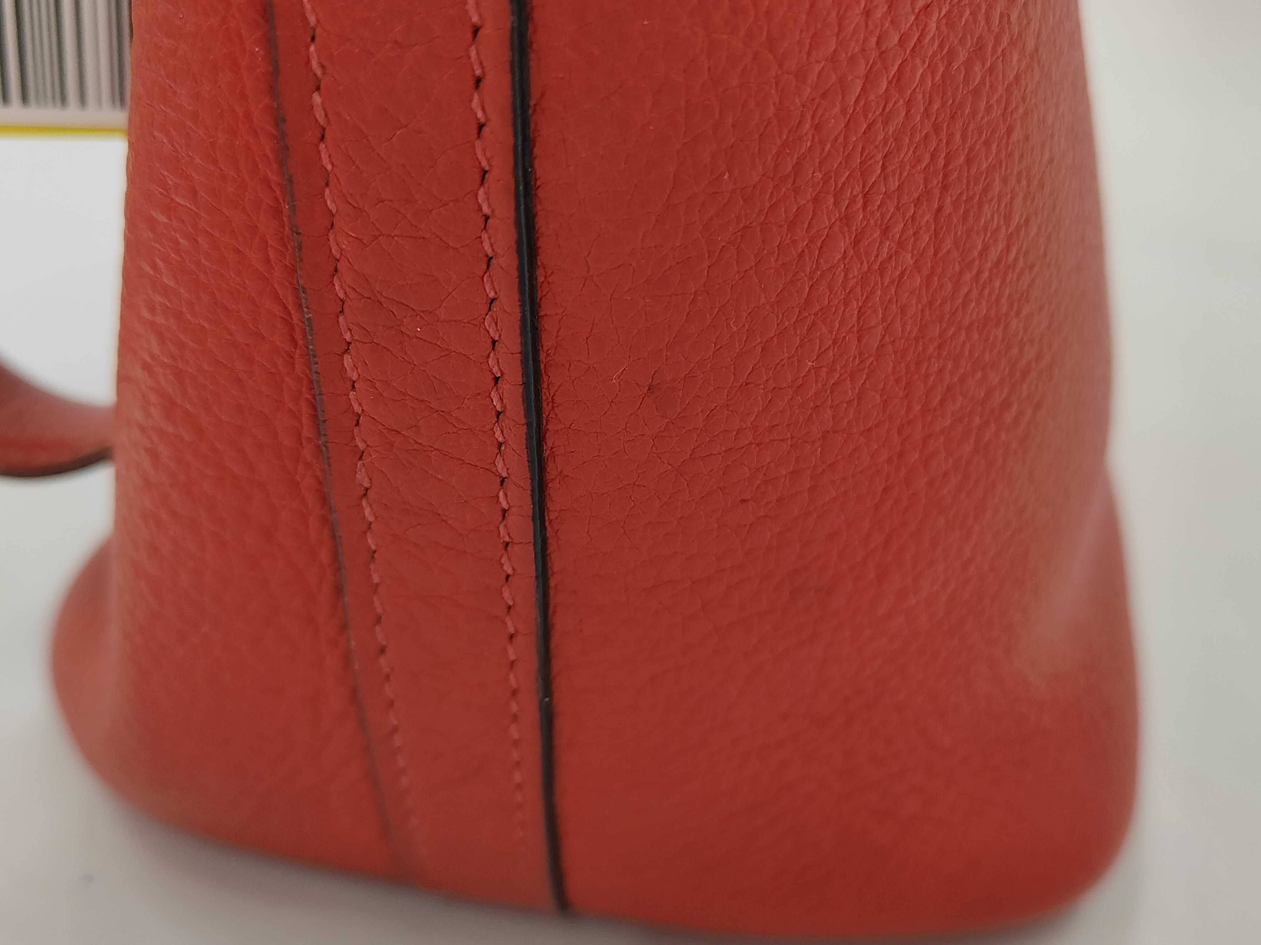 Picotin PM Red Handbag with Silver Hardware H — view 9