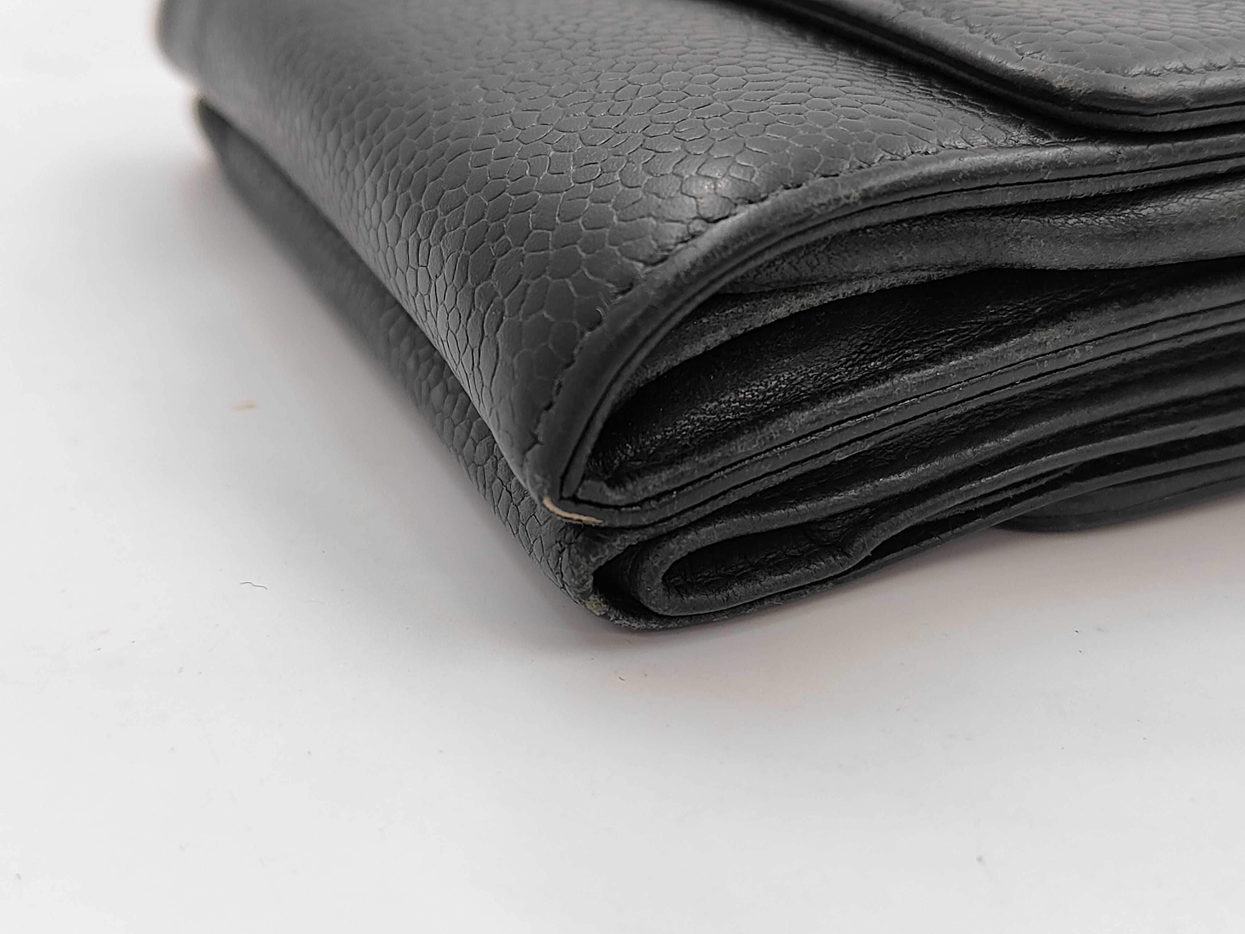 Caviar Skin Coco Mark Double Snap Wallet — view 3