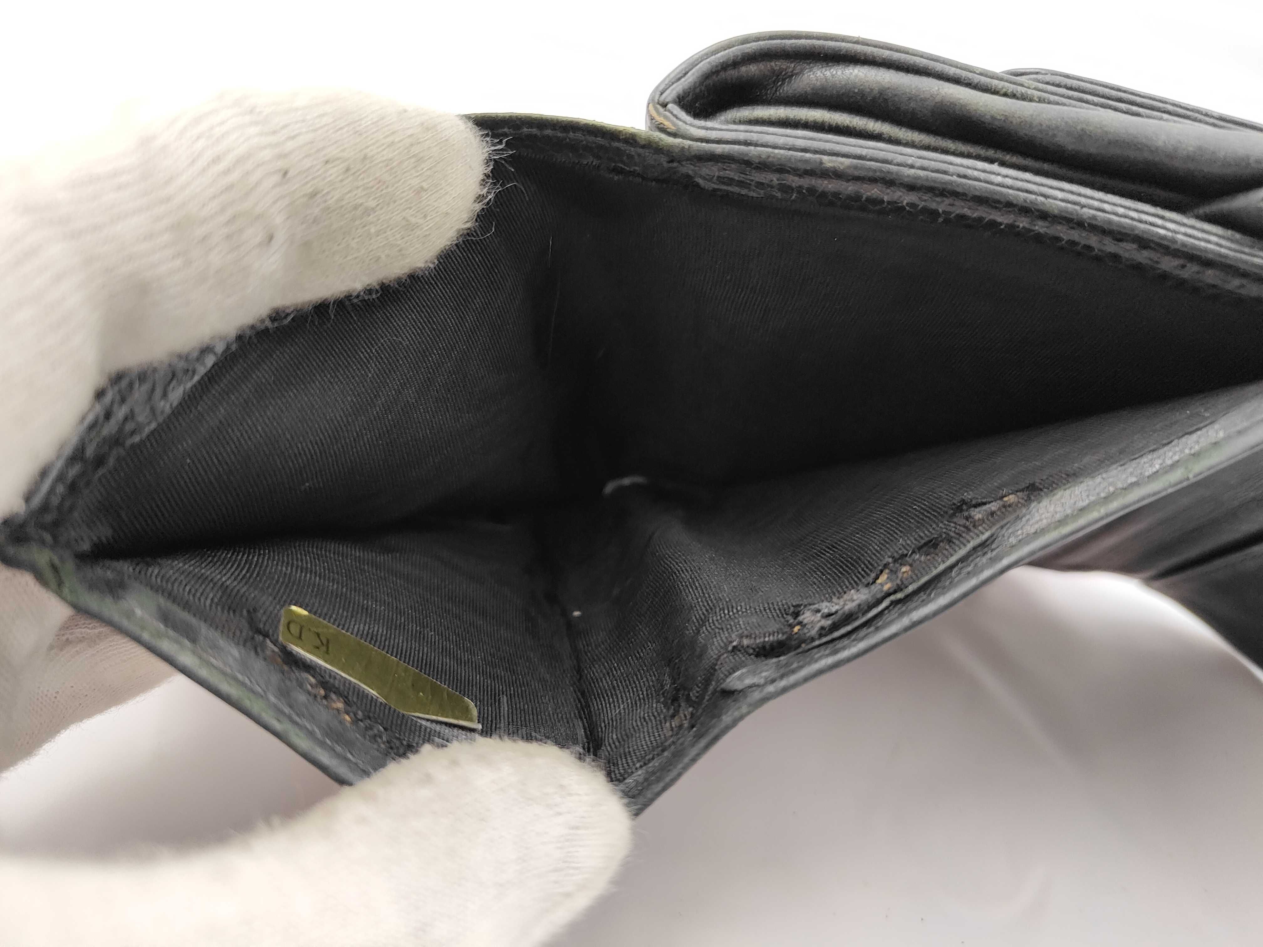 Caviar Skin Coco Mark Double Snap Wallet — view 5