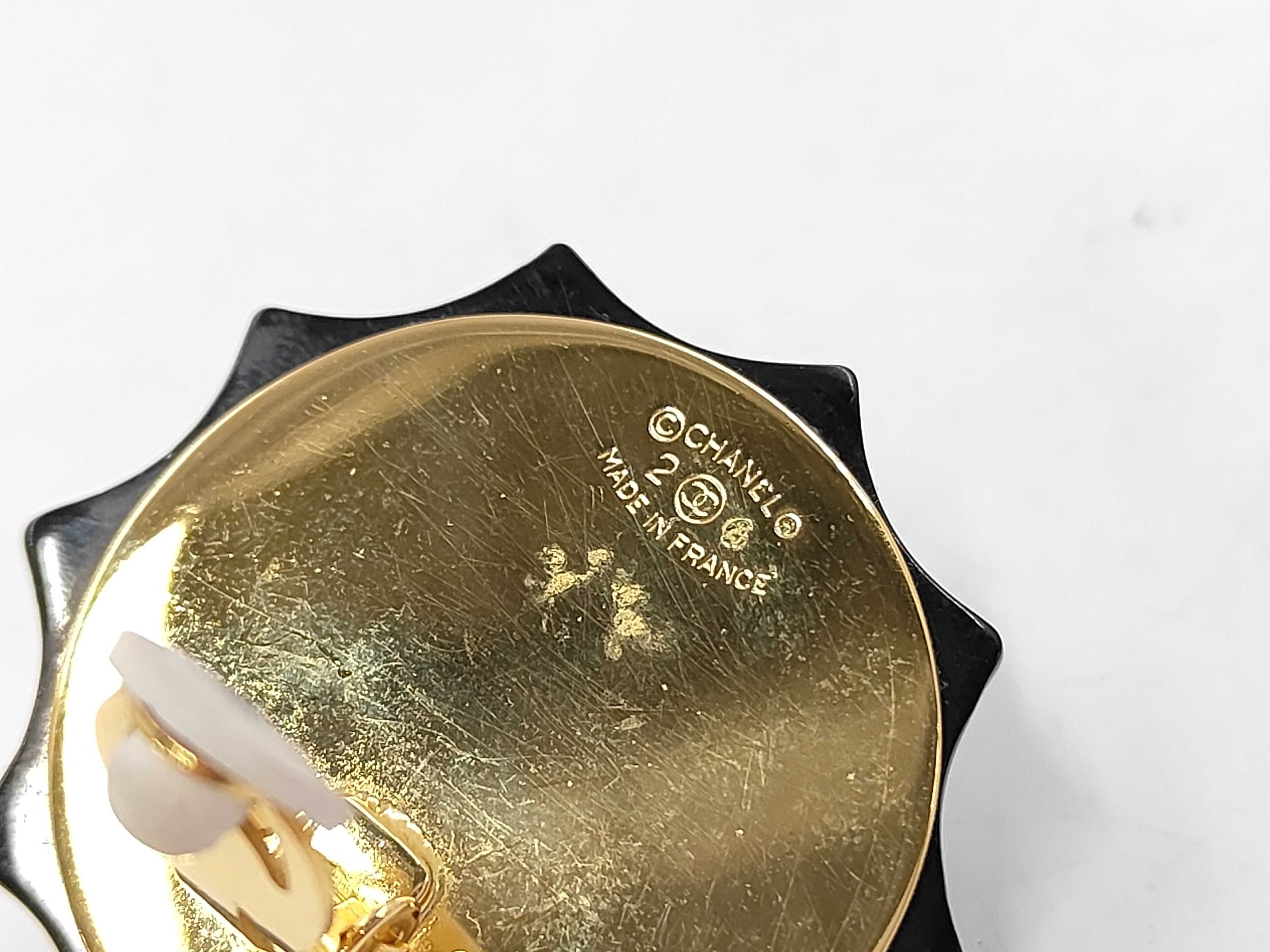 Pearl Earrings, Resin x GP, Black x Gold, Sizes 2 & 6 — view 5