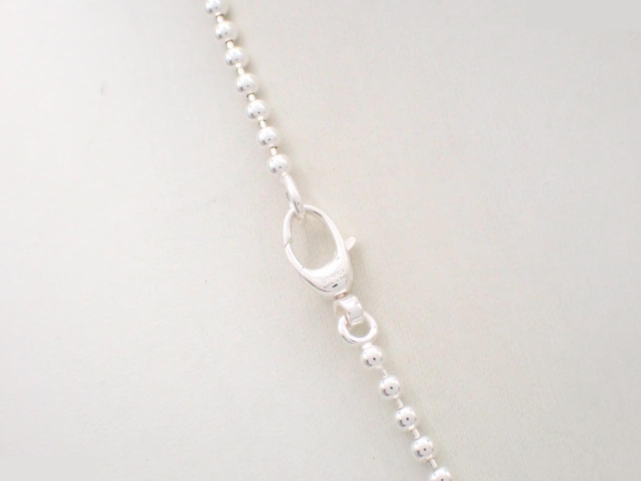 Interlocking G Heart Necklace, SV925/43.7g, 0309J80 — view 2