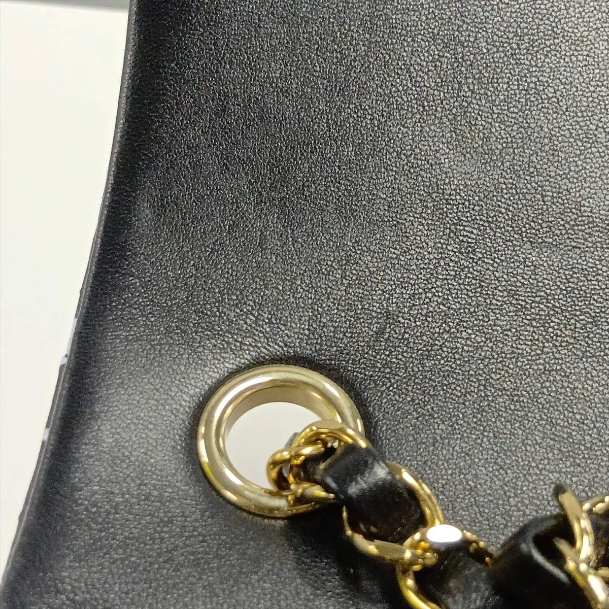 Mini Matelassé 20 Nylon x Lambskin Single Flap Single Chain Bag Black Gold Hardware XT79PEL1 Random Plate A69900 — view 9