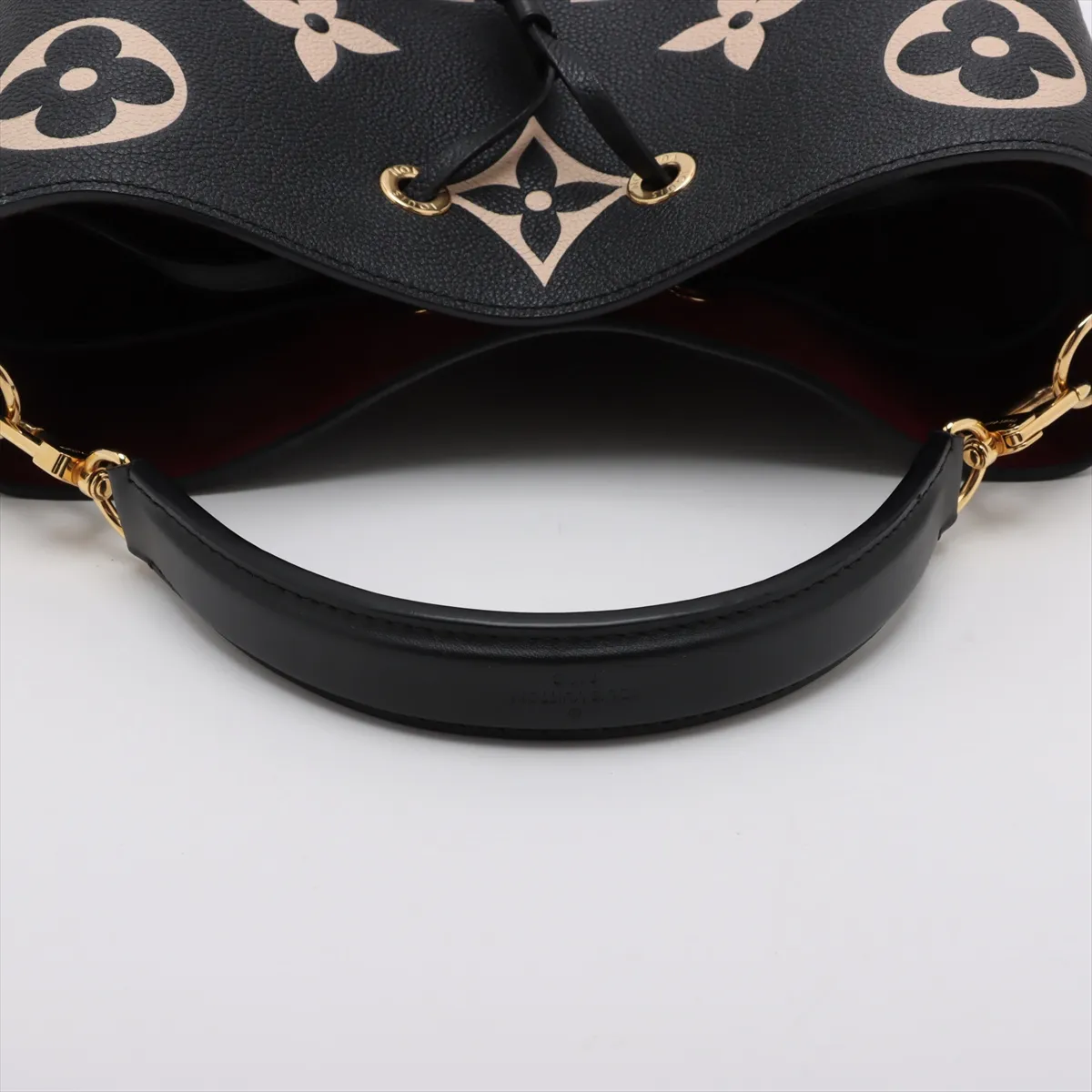 Bicolor Monogram Empreinte Neo Noe MM M45497 Black Without Strap — view 5