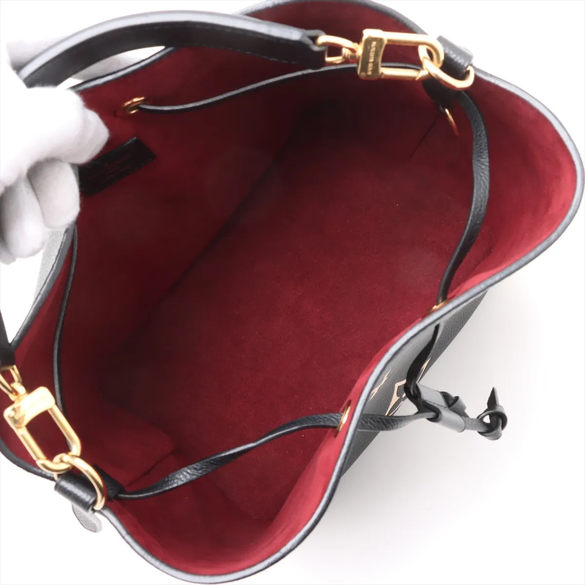 Bicolor Monogram Empreinte Neo Noe MM M45497 Black Without Strap — view 7