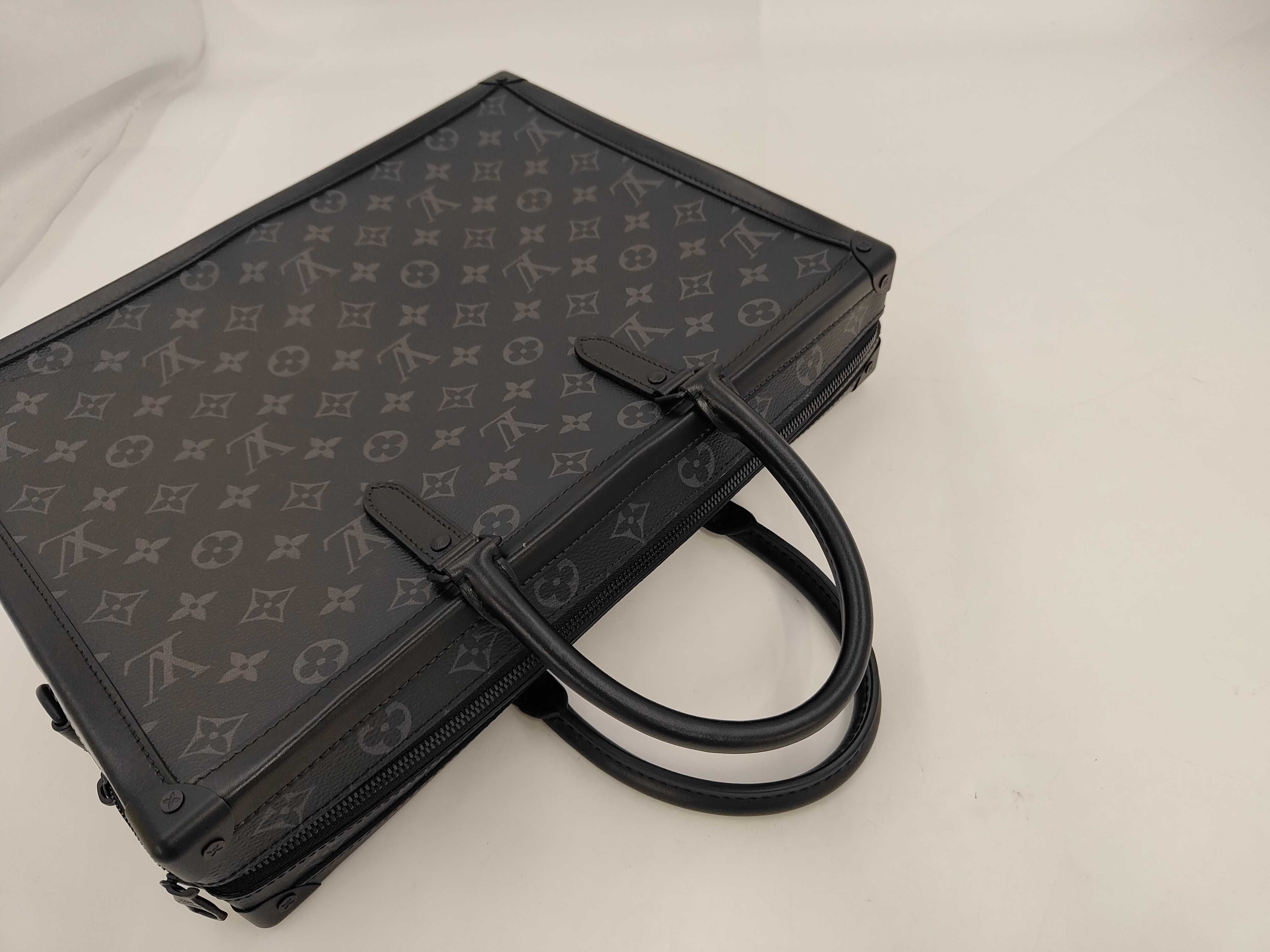 Monogram Louis Vuitton Monogram Eclipse M44952 Soft Trunk Briefcase Handbag — view 5