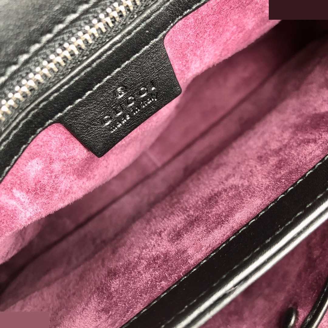 Box Leather Lady Lock Top Handle Flap Ba — view 11