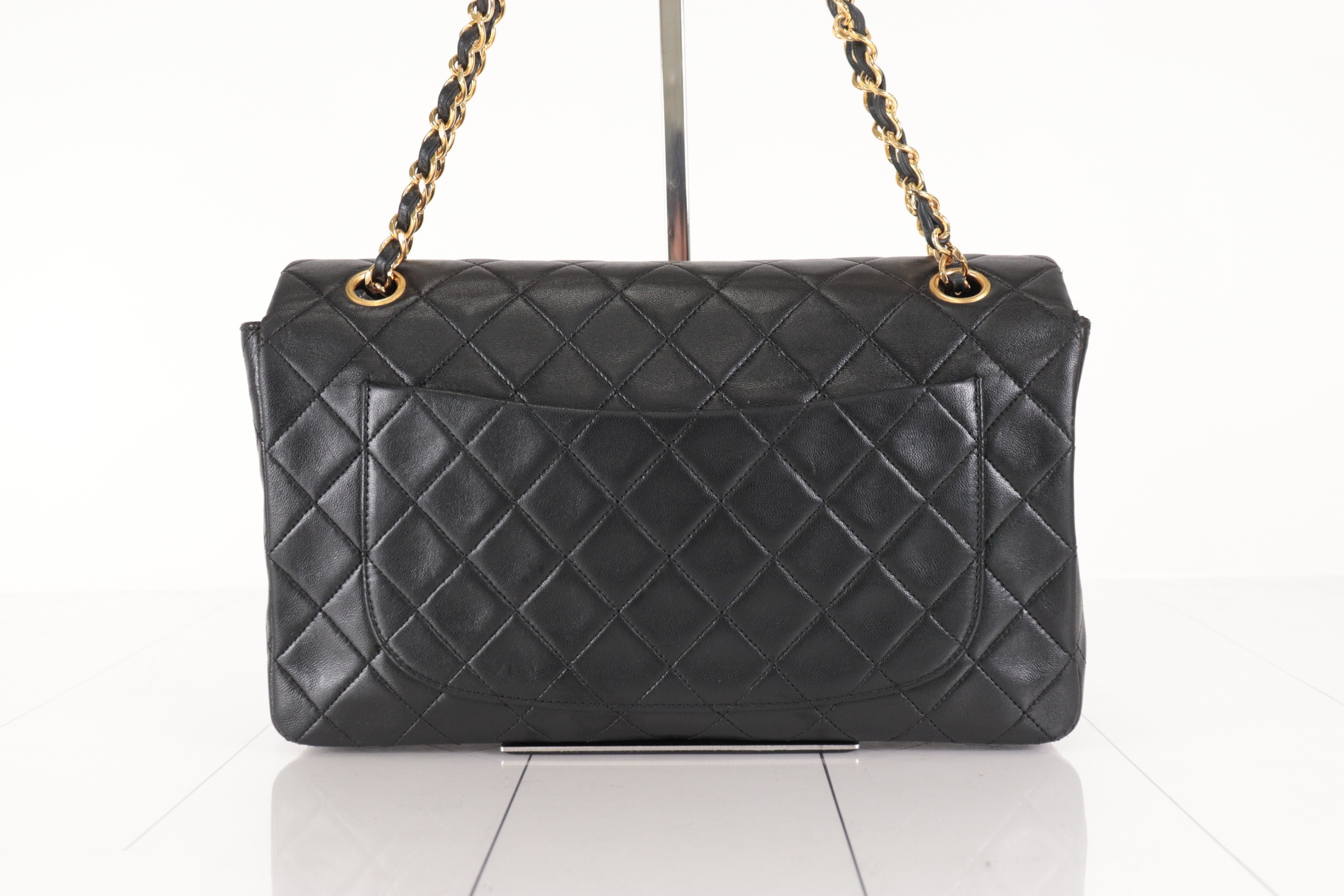 Lambskin chain shoulder bag with inner pouch, unit #1 — view 3