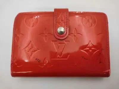 LV Portefeuille Viennois M93521 Vernis Bordeaux Wallet