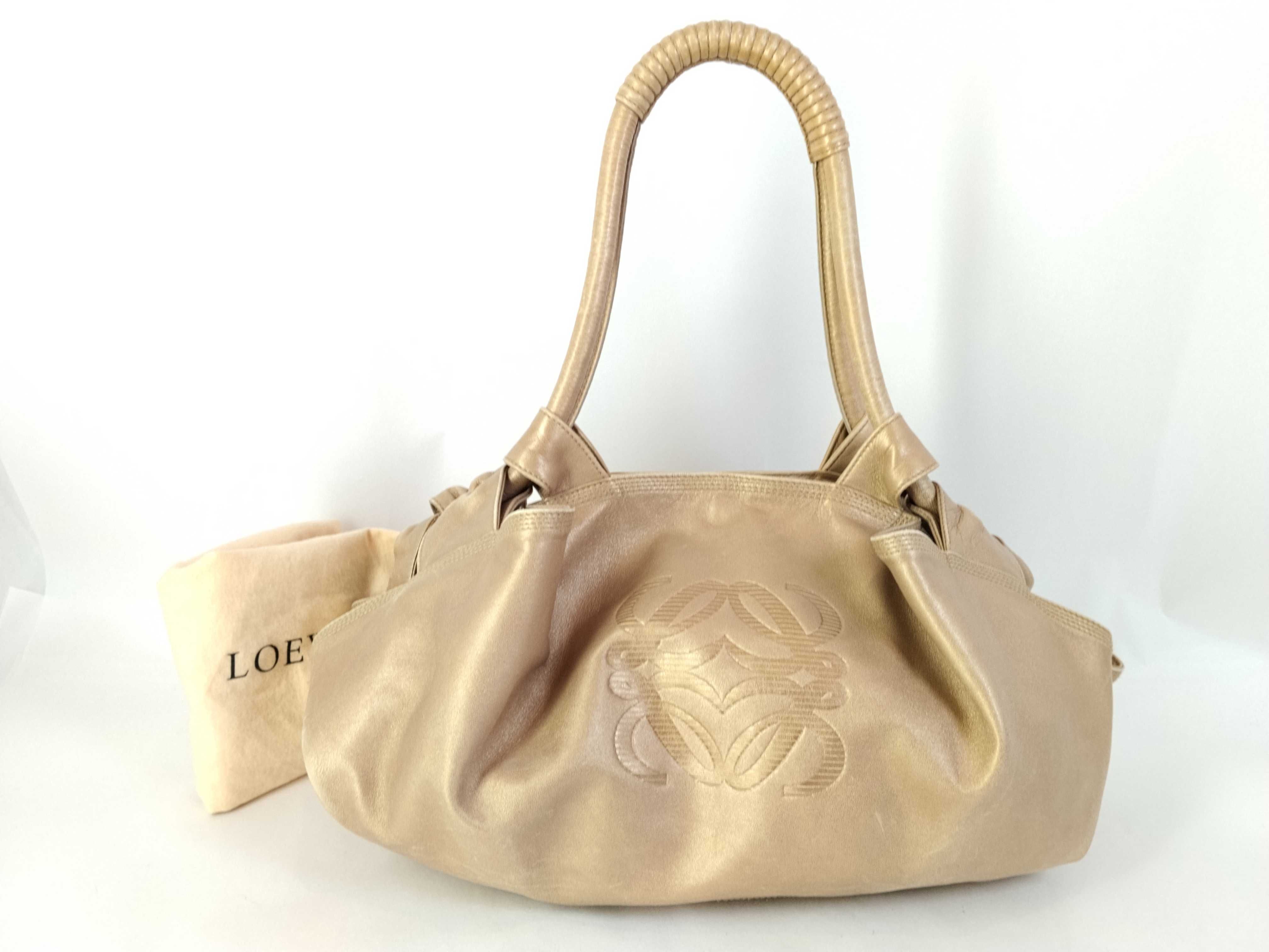 Nappa Aire Shoulder Bag, Leather, Gold