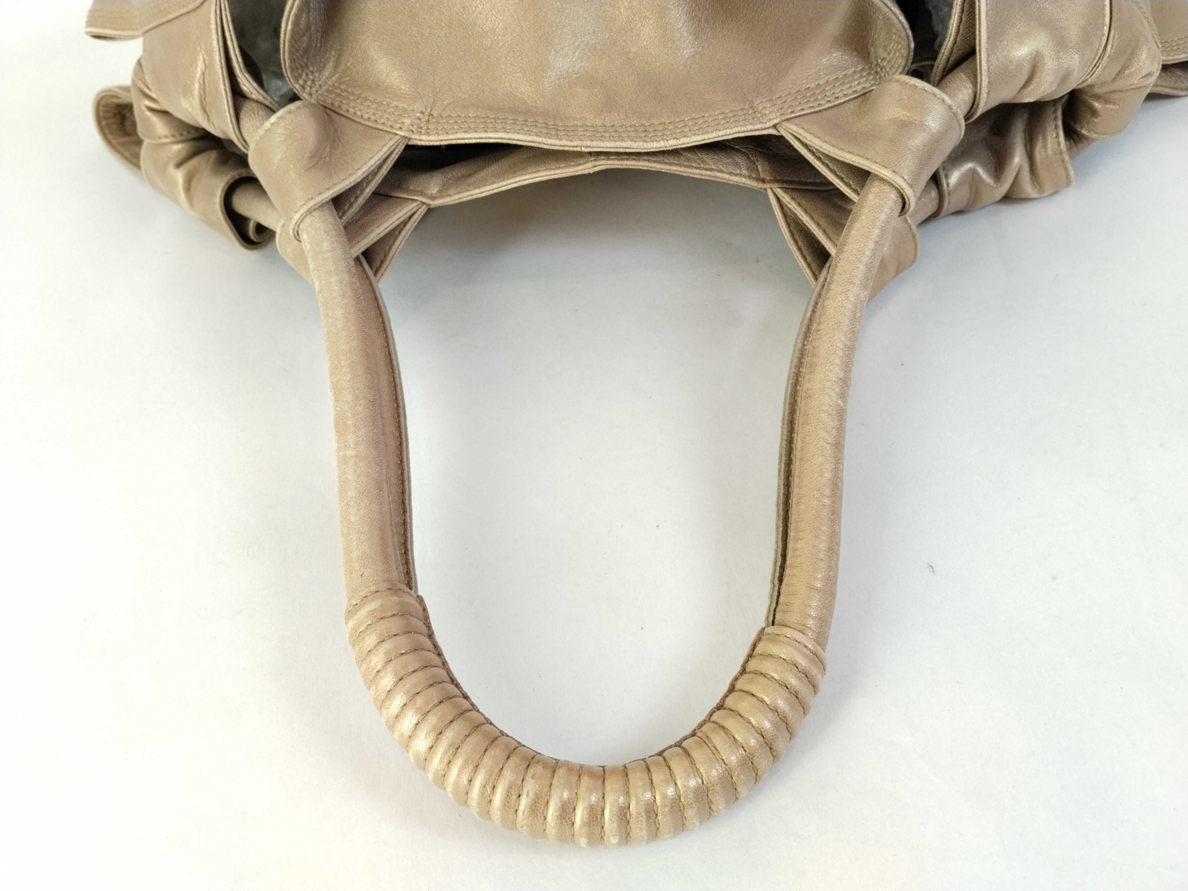 Nappa Aire Shoulder Bag, Leather, Gold — view 3