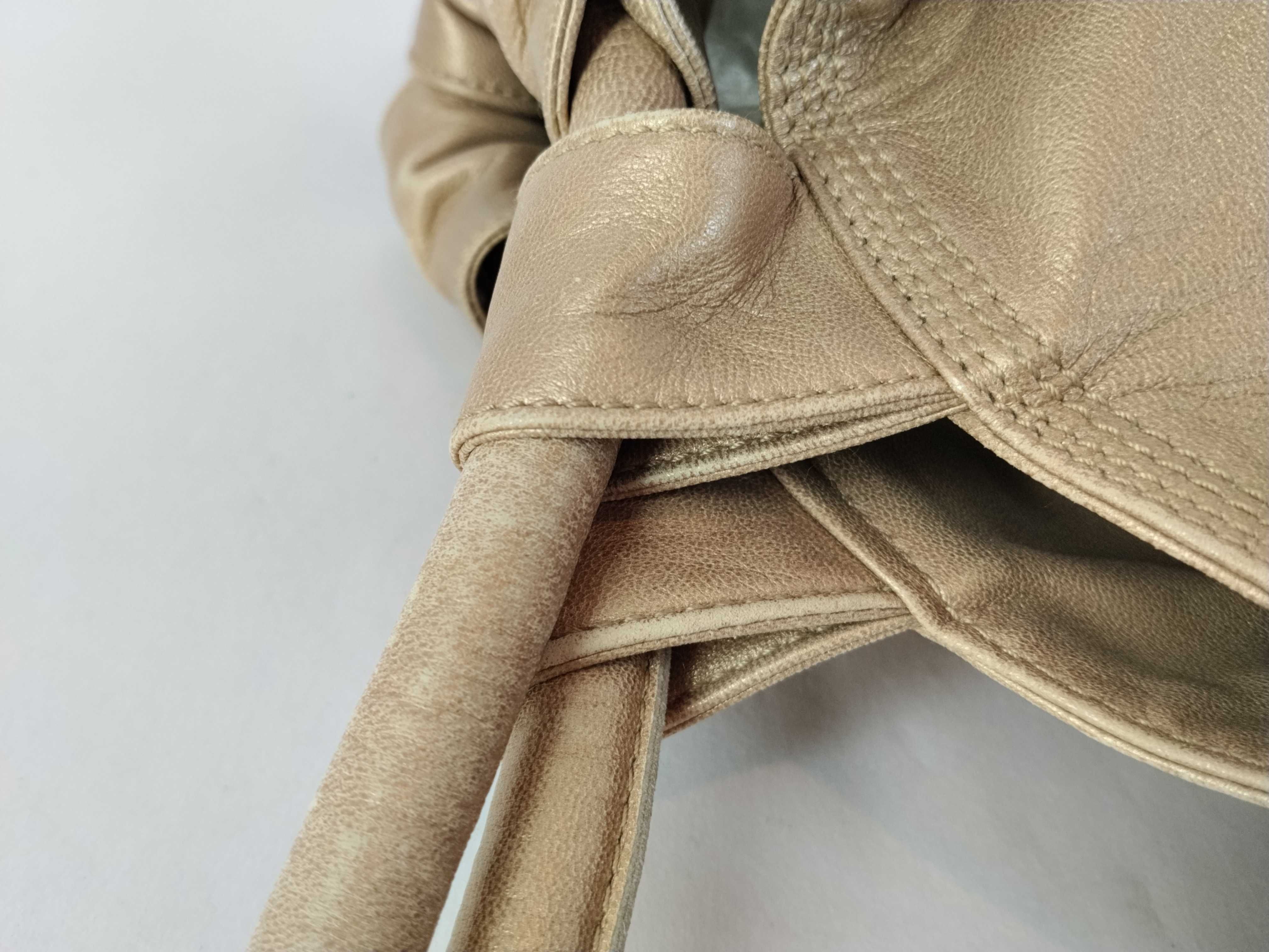 Nappa Aire Shoulder Bag, Leather, Gold — view 6